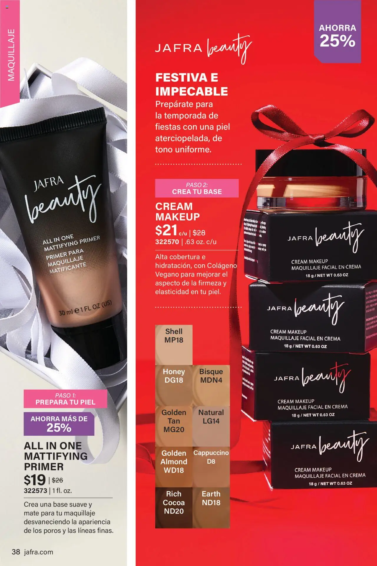 JAFRA folleto │ válido desde el 01.10.2025 | Página: 38 | Productos: Maquillaje, Crema