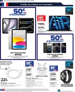Carrefour - Prévisualisation de Carrefour catalogue french days faites entrer les bonnes affaires ! valide à partir de 30.09.2025 | Page: 22 | Produits: Audio, Câble, Ipad