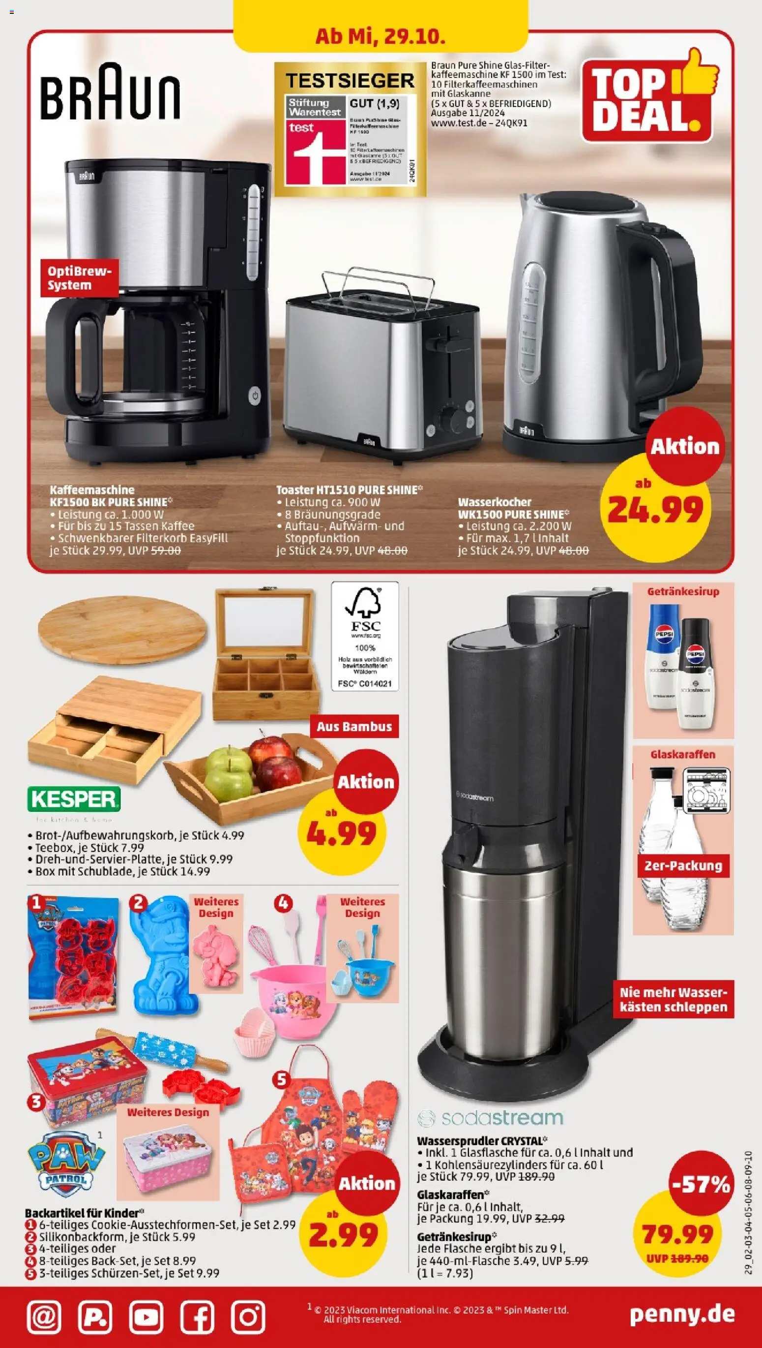 Penny - Niedersachsen  – gültig ab 27.10.2025 | Seite: 31 | Produkte: Kaffeemaschine, Toaster, Kaffee, Sodastream