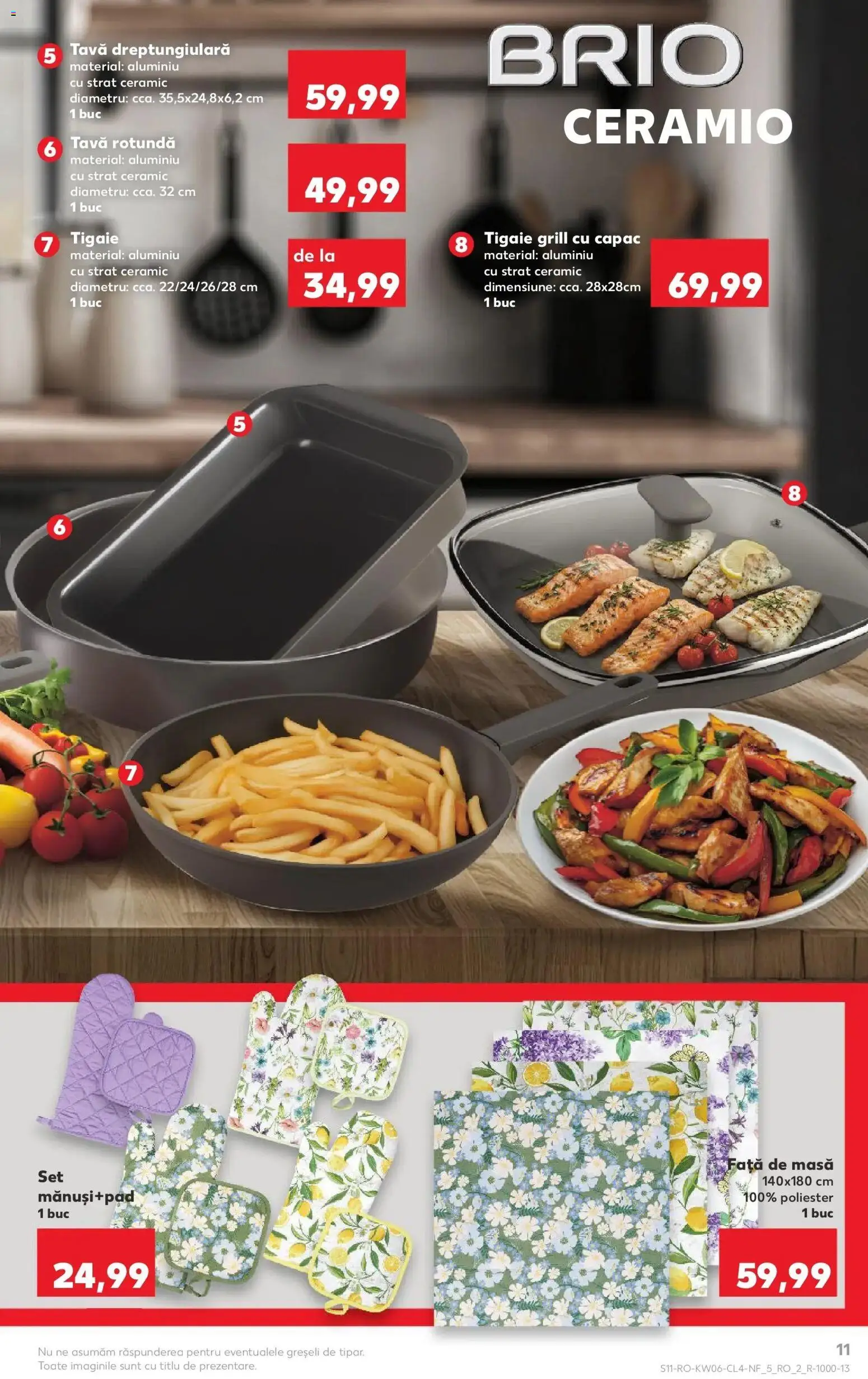 Noul catalog Kaufland – valabil de la 04.02.2026 | Pagină: 11 | Produse: Tigaie, Grill, Față de masă, Masă