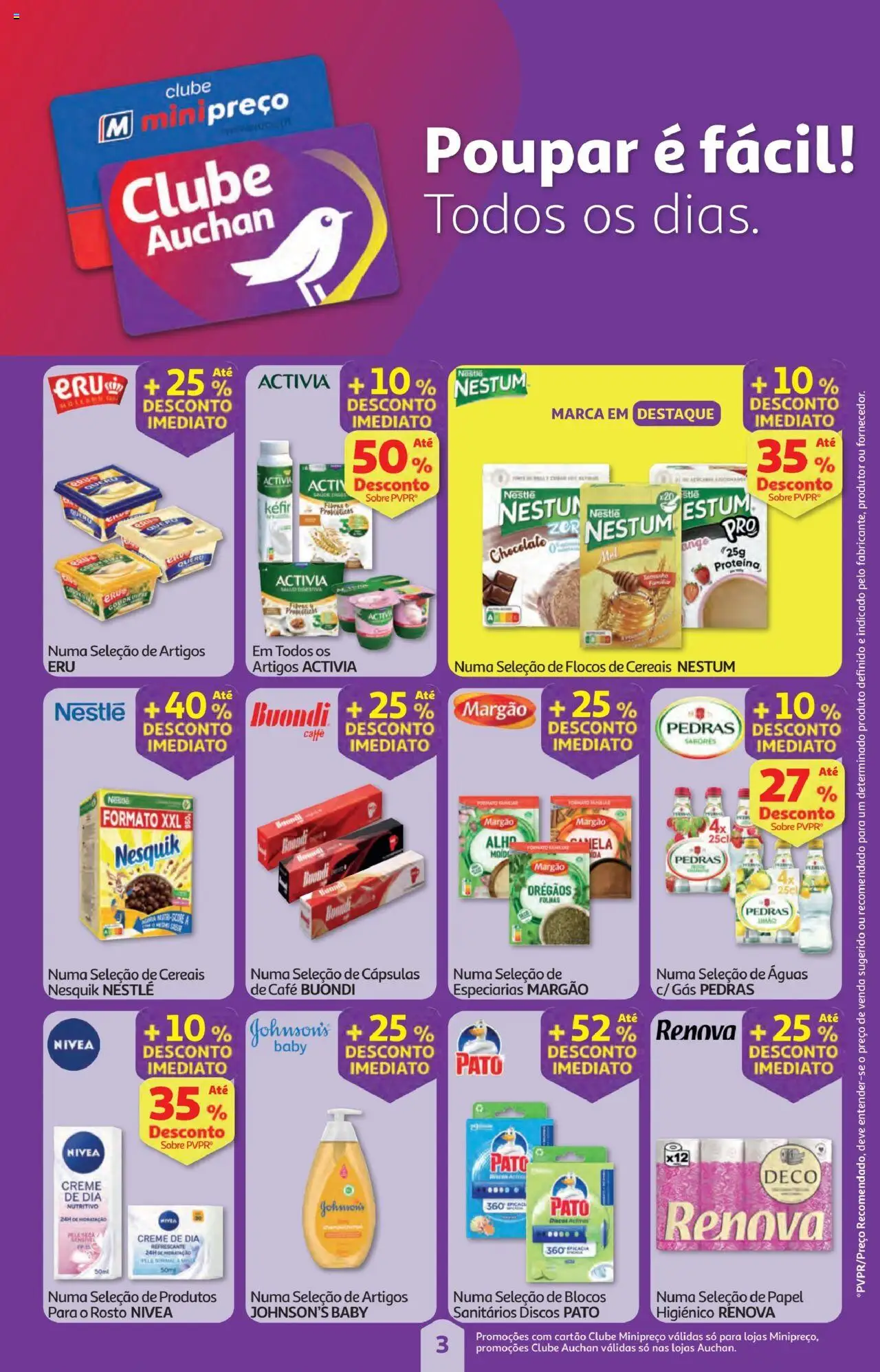 Minipreço folheto │ válido de 18.09.2025 | Página: 3 | Produtos: Cafe buondi, Nestlé, Flocos, Proteina