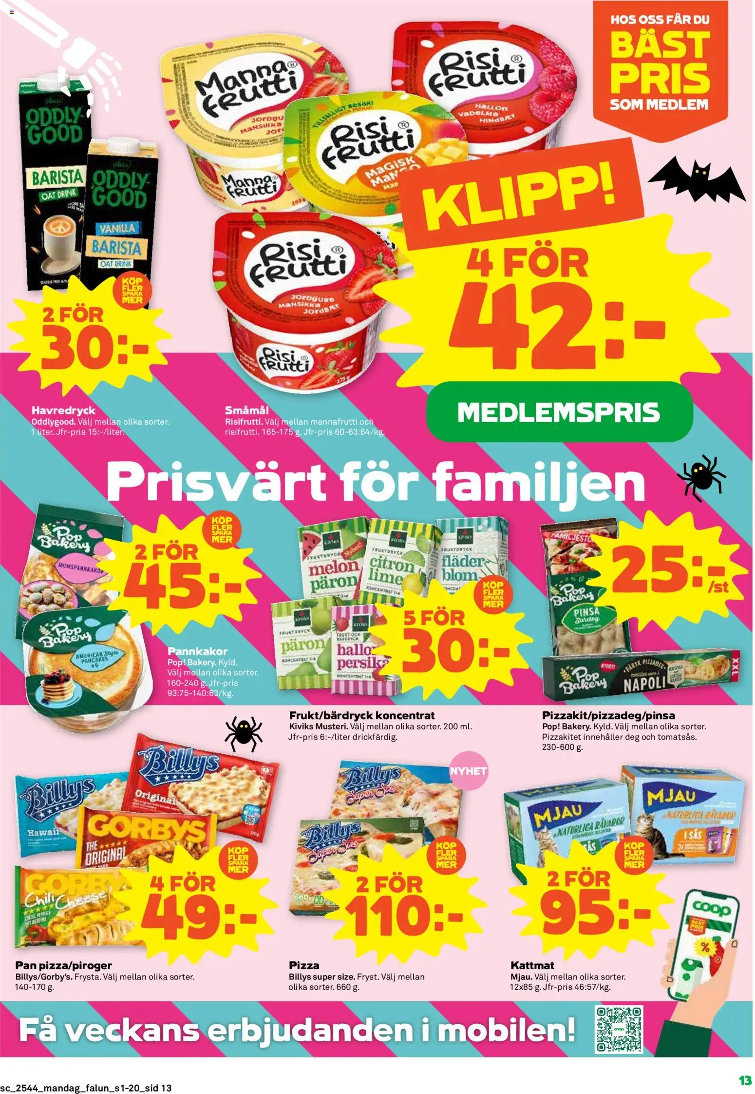 Stora Coop reklamblad aktuell från 27.10.2025 | Sida: 13 | Produkter: Havredryck, Chili, Citron, Hallon