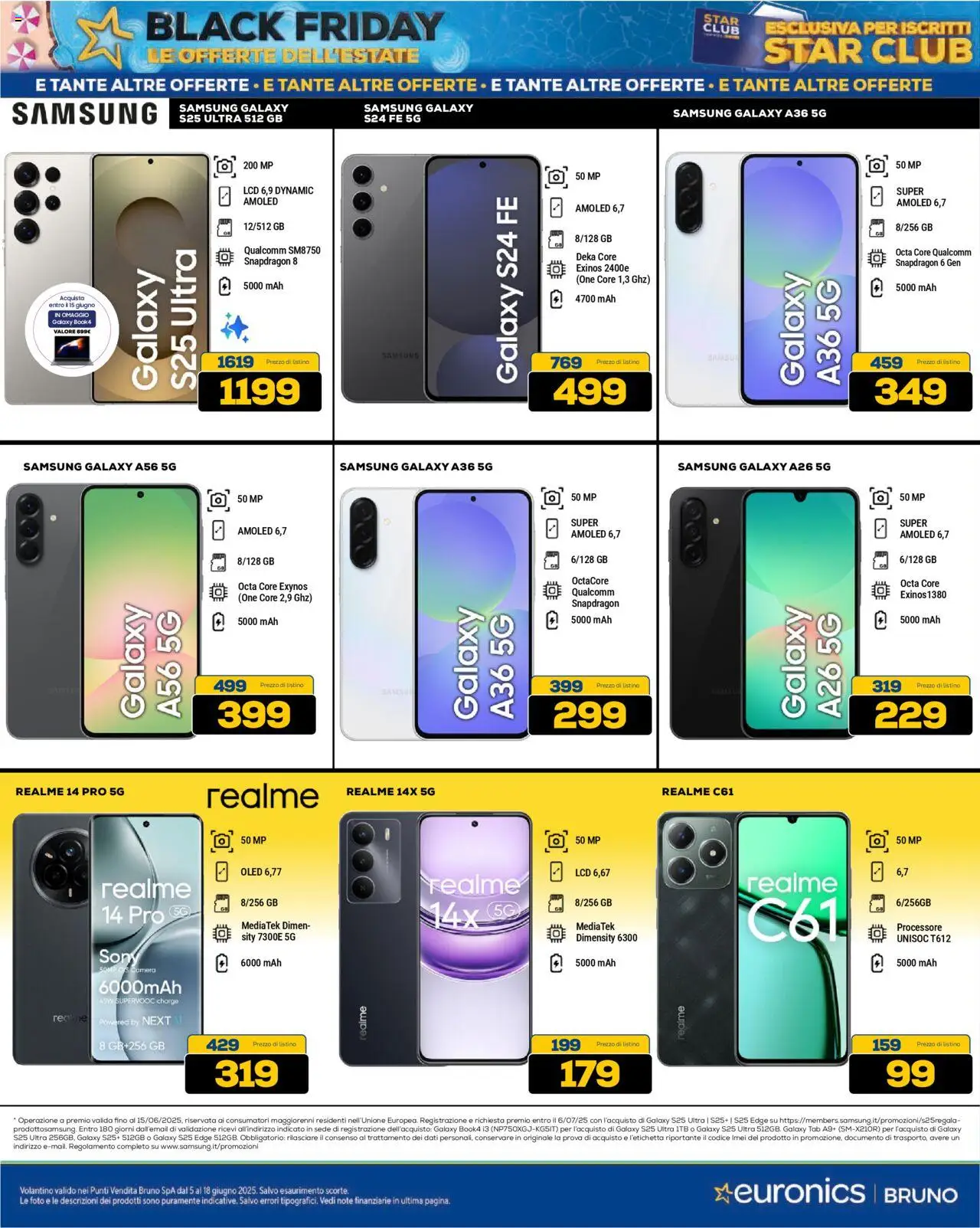 Volantino Euronics del 05.06.2025 | Pagina: 2 | Prodotti: Samsung Galaxy, Samsung