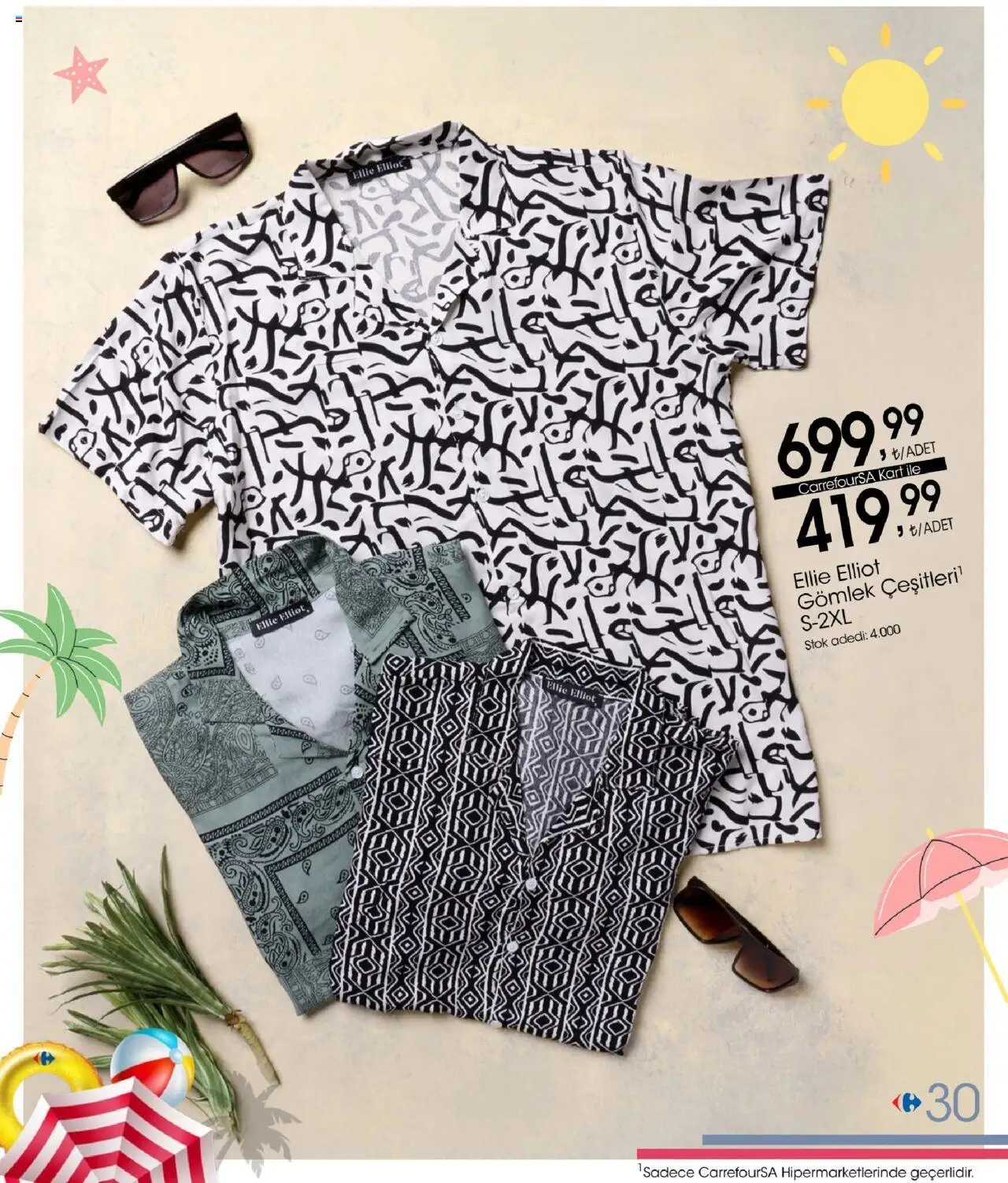 CarrefourSA - Tatil Katalogu  - 02.06.2025 tarihinden itibaren geçerlidir | Sayfa: 30 | Ürünler: Gömlek