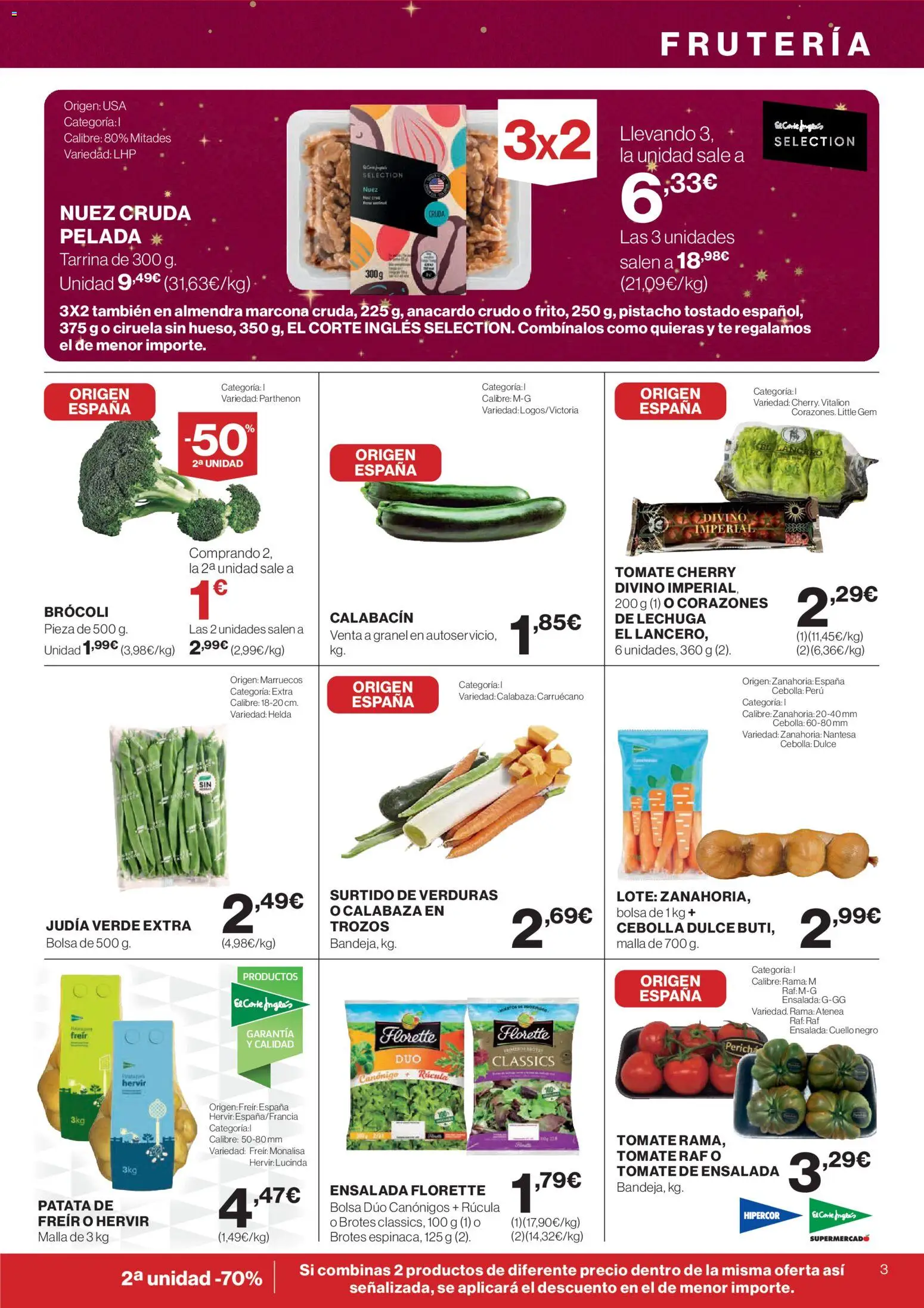 El Corte Inglés ofertas │ válido desde el 04.12.2025 | Página: 3 | Productos: Té, Ensalada, Παγωμένο τσάι, Bolsa