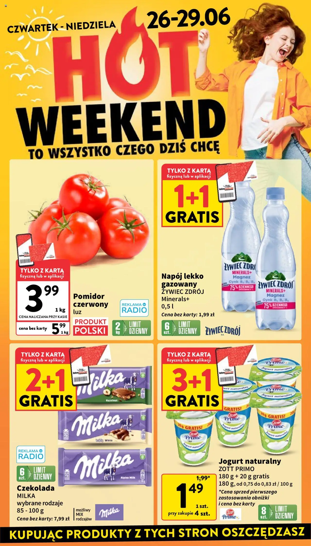 Intermarche Gazetka od 26.06.2025 | Strona: 2 | Produkty: Jogurt naturalny, Czekolada milka, Jogurt, Czekolada