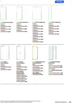 Preview of B&Q - Bathrooms valid from 16.12.2025 | Page: 231 | Products: Shower, Door