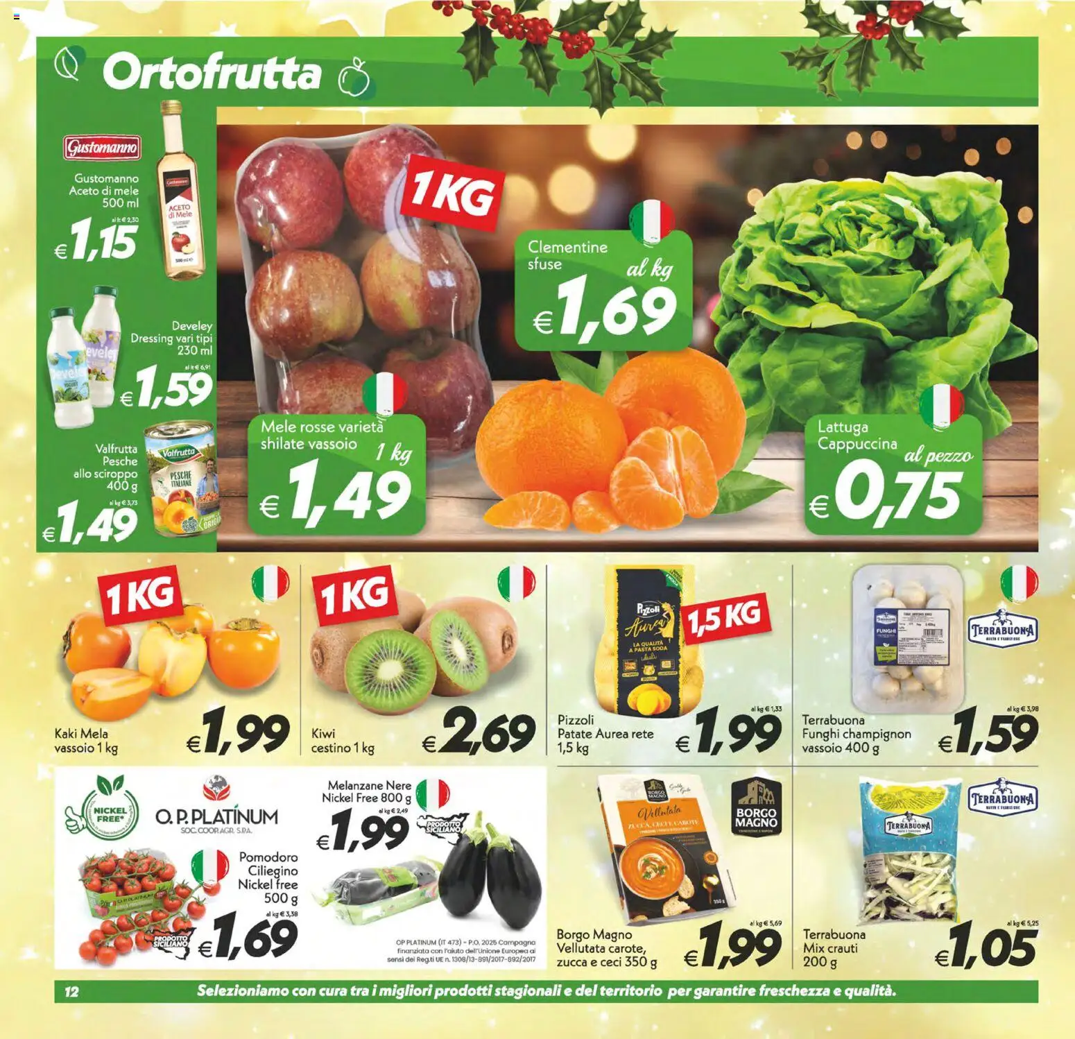 Volantino SuperConveniente del 05.12.2025 | Pagina: 12 | Prodotti: Pomodoro, Aceto, Melanzane, Cestino