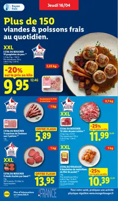 LIDL - Prévisualisation de L'ETAL DU BOUCHER 10 paupiettes de porc, 1,25 kg (1 kg = 7,96 €) valide à partir de 16.04.2026 | Page: 6