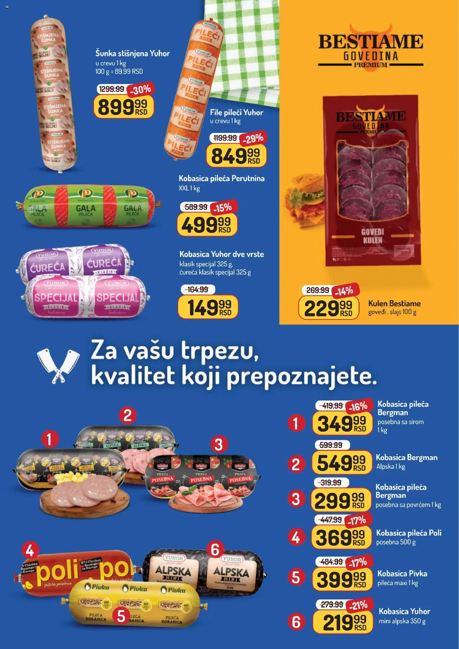Aman katalog - važi od 24.11.2025 | Strana: 5 | Proizvode: Govedina, Kulen, Šunka, Kobasica