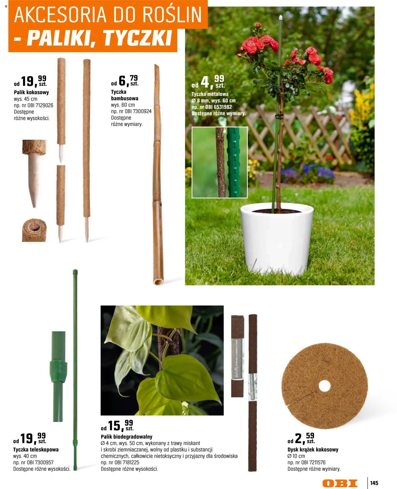 OBI gazetka - Ogród od 11.03.2026 | Strona: 145 | Produkty: Trawy, Dysk