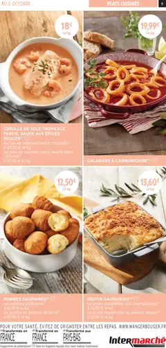 Intermarché - Prévisualisation de GRATIN DAUPHINOIS (2), ou gratin dauphinois aux champignons (3) à 13,90 € le kg ou gratin dauphinois de patates douces (3) à 12,99 € le kg valide à partir de 01.04.2026 | Page: 9