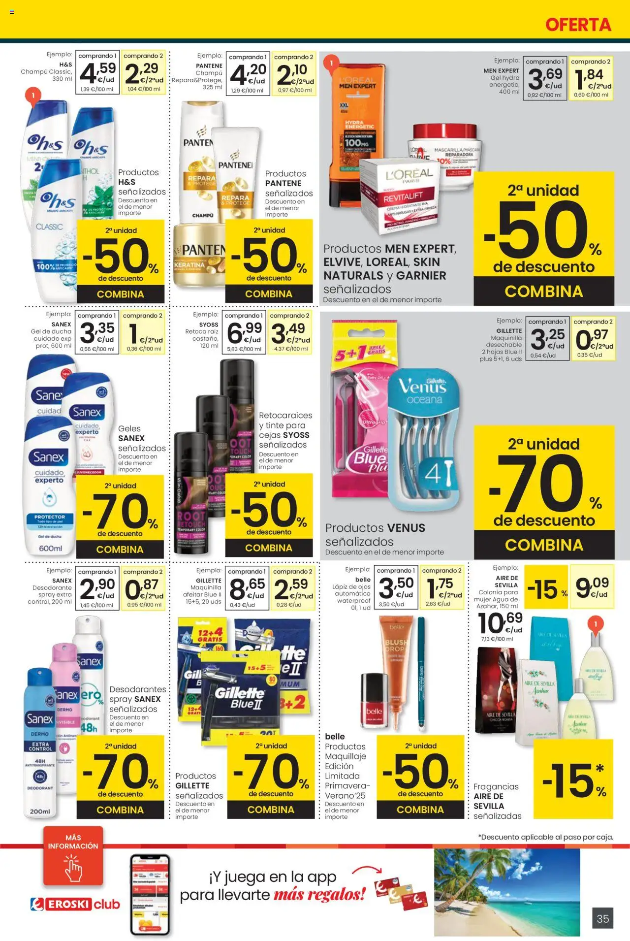 Eroski folleto │ válido desde el 29.05.2025 | Página: 35 | Productos: Tinte, Desodorante, Crema, Caja
