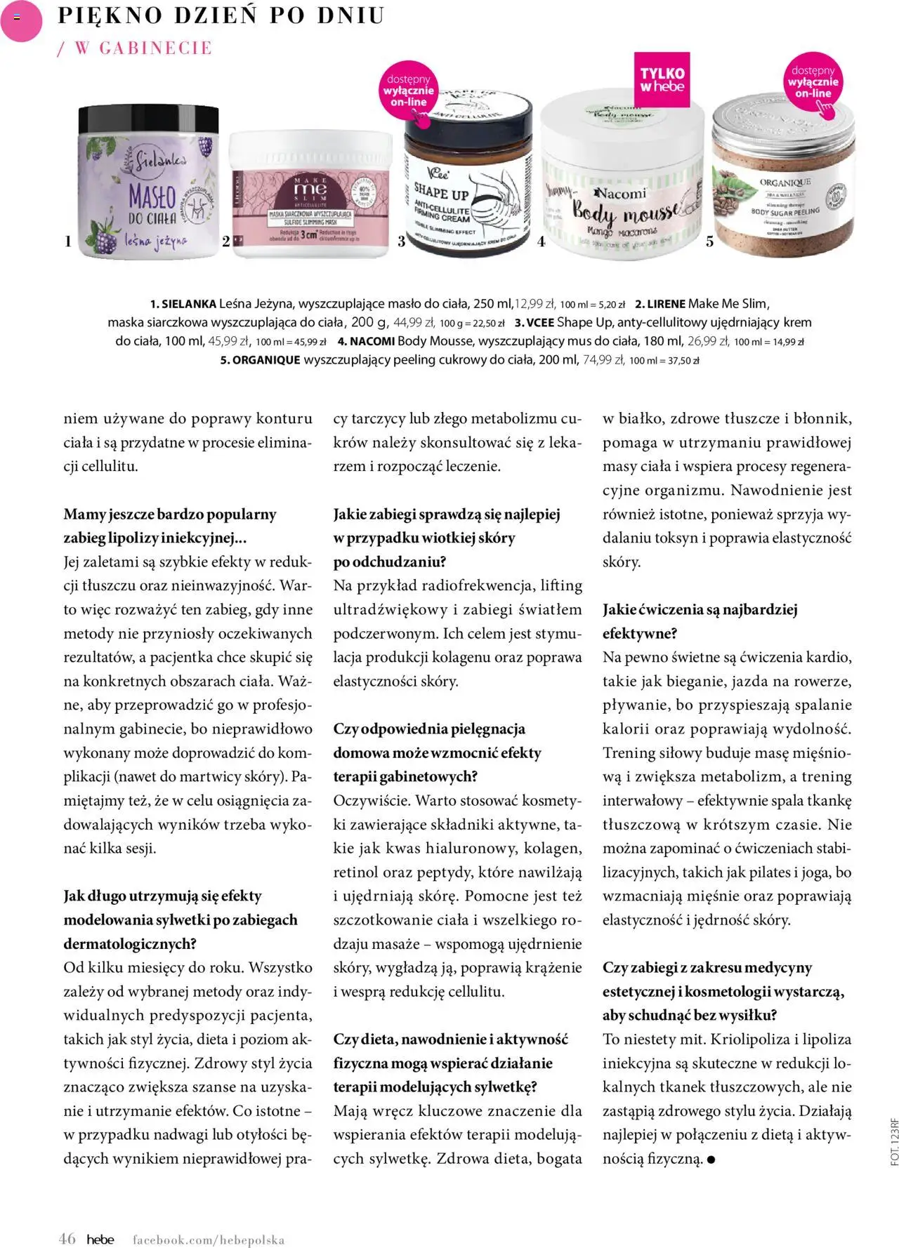 Hebe Gazetka - Magazyn od 01.05.2025 | Strona: 46 | Produkty: Masło, Maska, Peeling, Krem