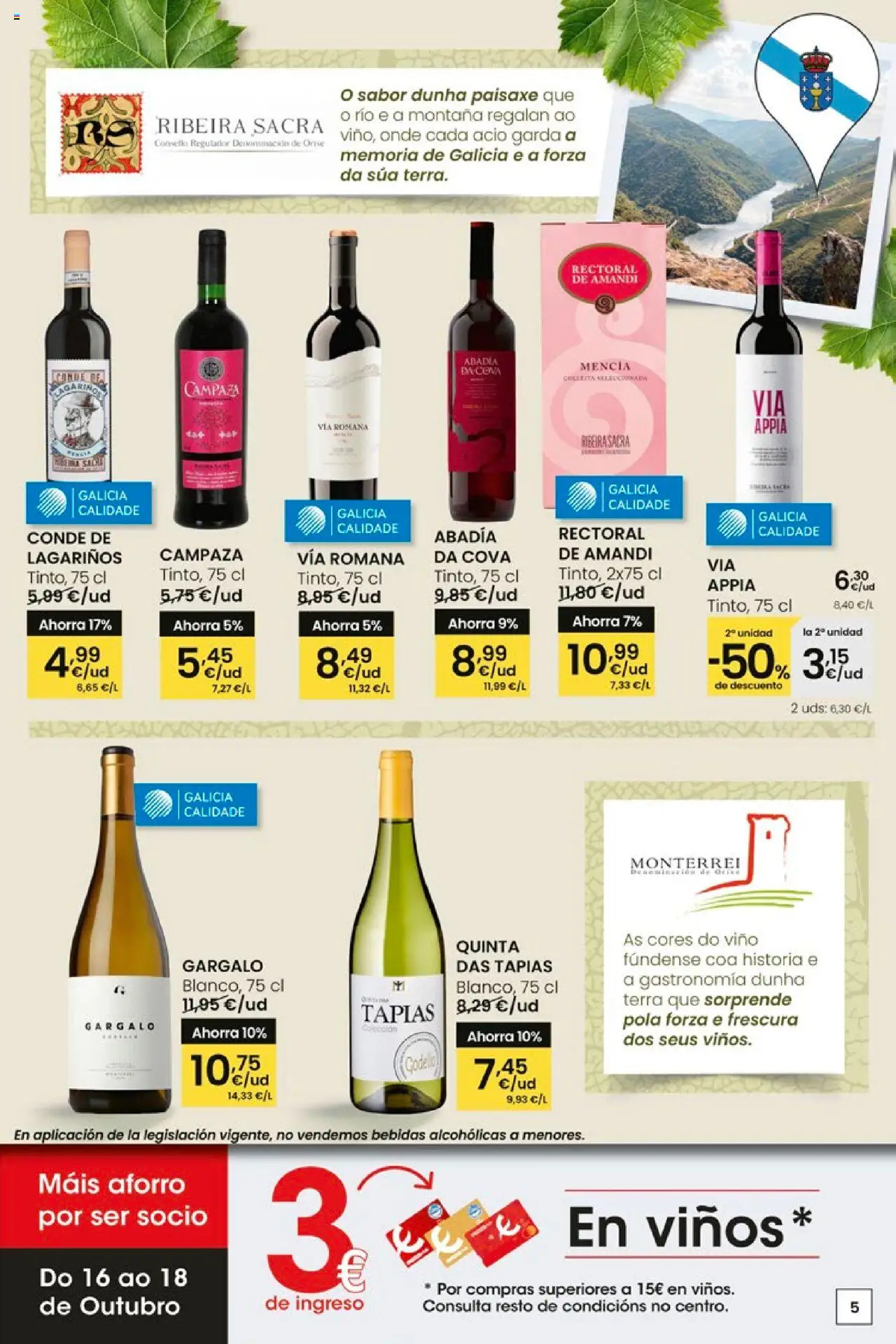 Eroski - Pans Queixos Viños │ válido desde el 16.10.2025 | Página: 5 | Productos: Vino