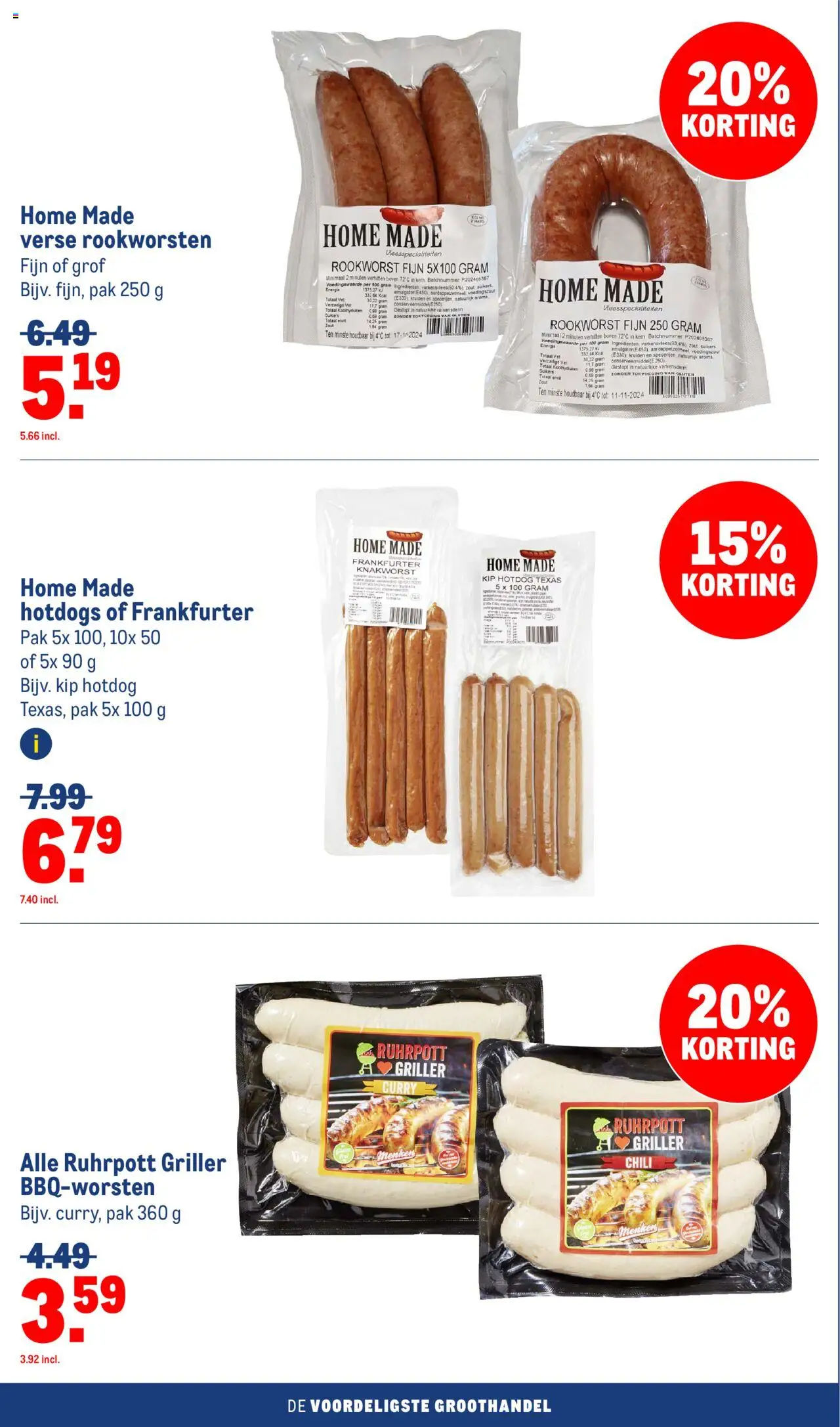 {H1} | Pagina: 16 | Producten: Waffelini, Hotdog, Kip