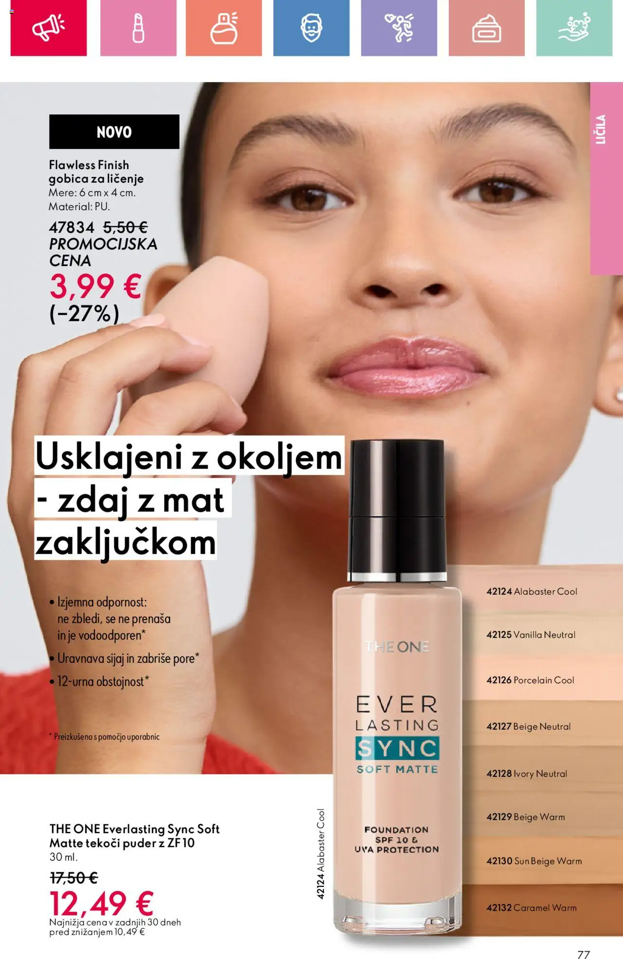 Oriflame katalog 11 │ velja od 03.08.2025 | Stran: 77 | Izdelki: Licila, Puder, Gobica