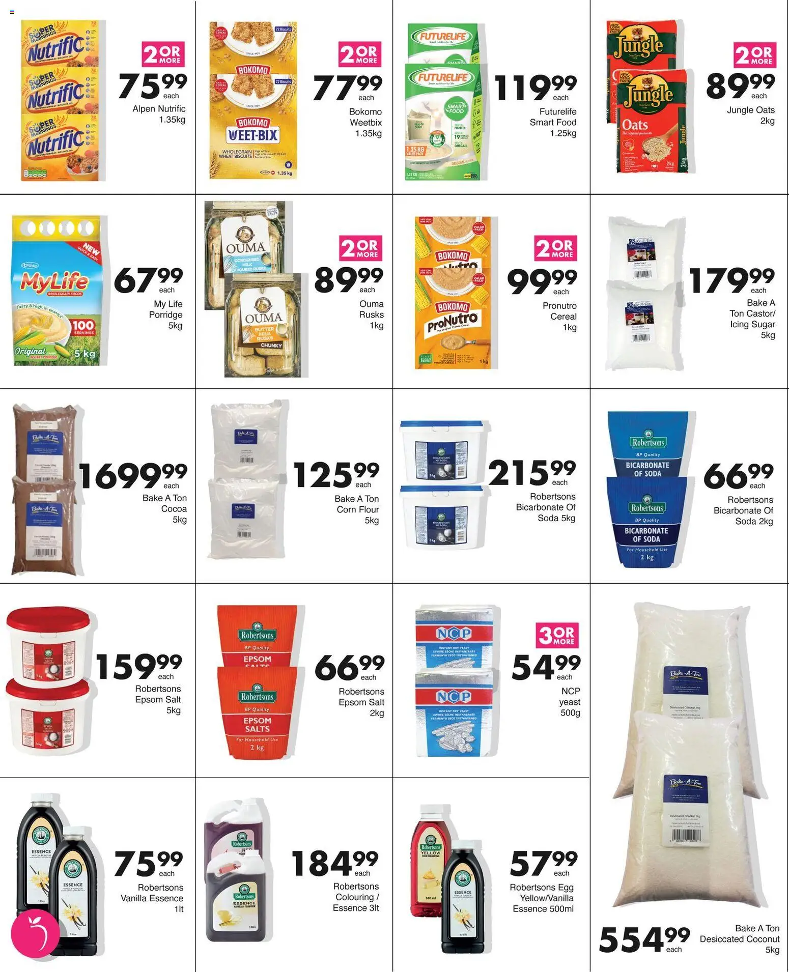 New Save catalogue – valid from 17.11.2025 | Page: 4 | Products: Vanilla essence, Flour, Milk, Salt