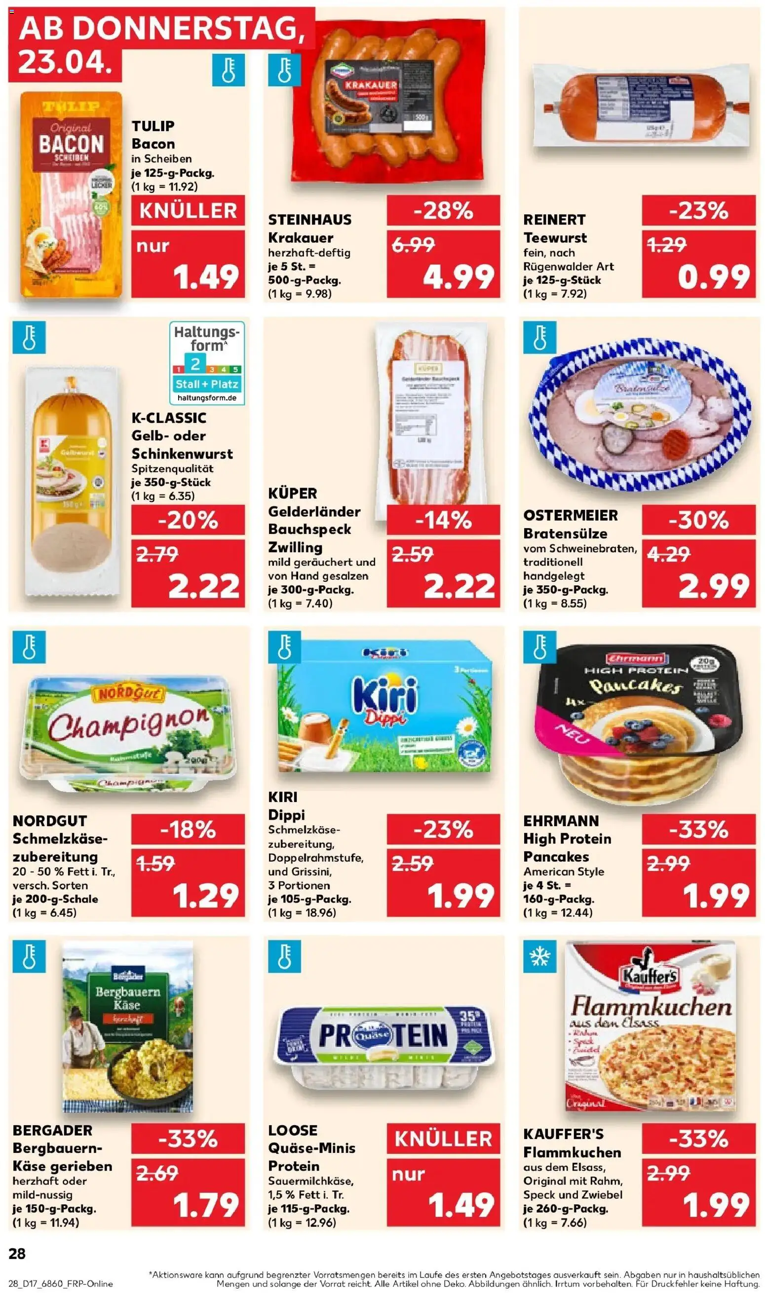 Kaufland Prospekt Bad Kreuznach	 – gültig ab 23.04.2026 | Seite: 28 | Produkte: Käse