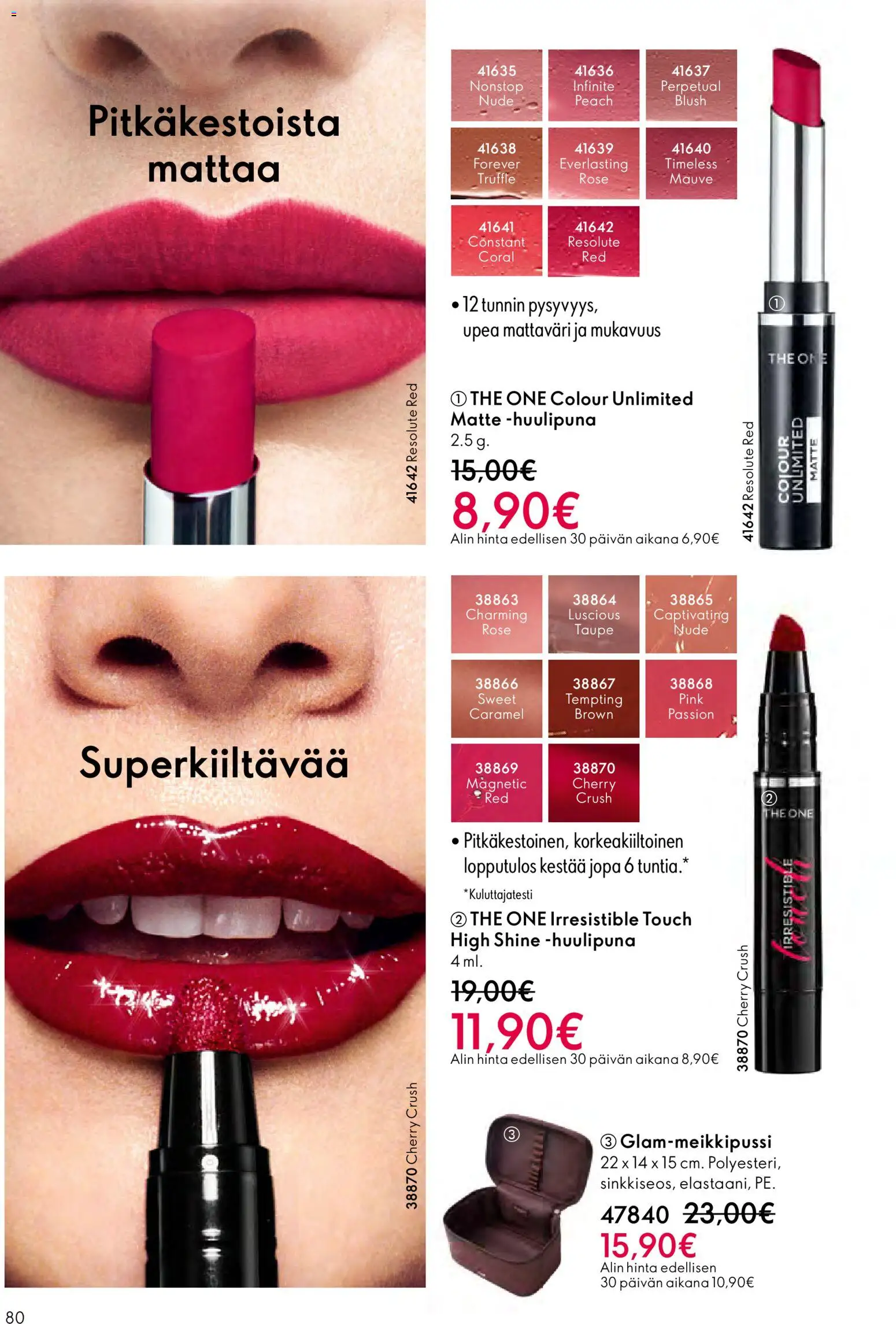 Oriflame - Esite 17 – voimassa 10.12.2025 alkaen | Sivu: 80 | Tuotteet: Huulipuna