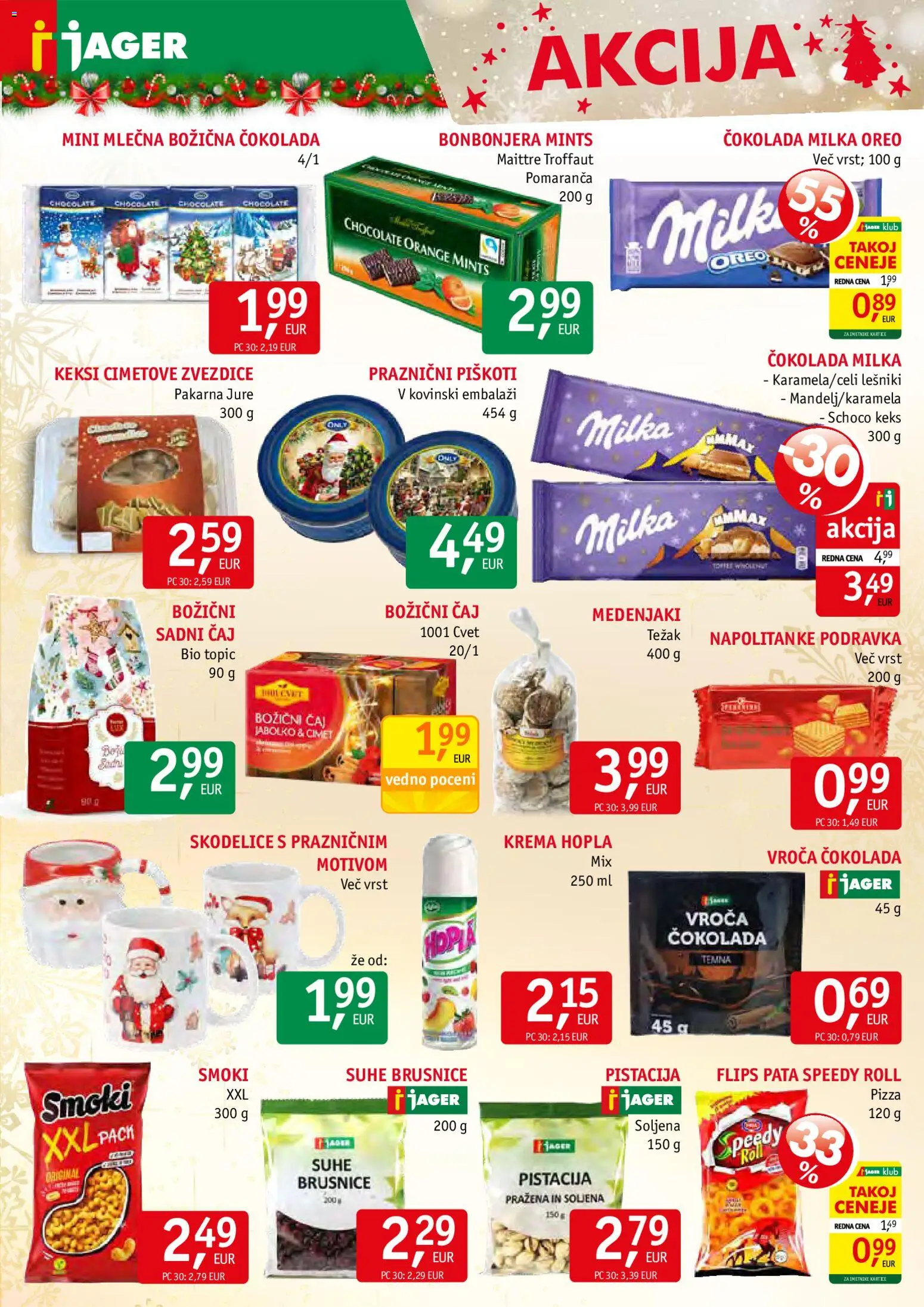 Novi Jager katalog ponudbe – veljaven od 10.12.2025 | Stran: 11 | Izdelki: Napolitanke, Krema, Cokolada, Caj