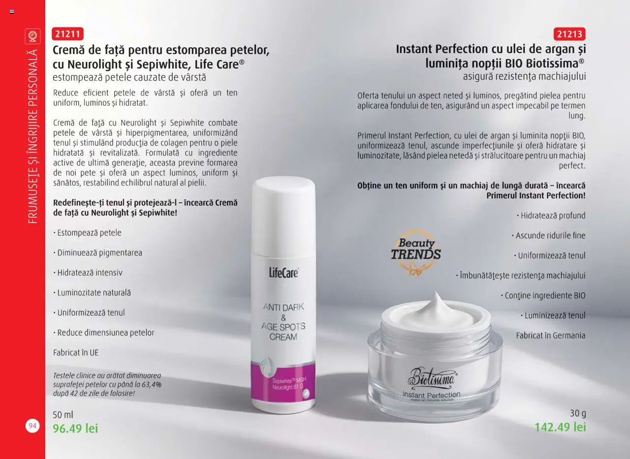 Noul catalog Life Care – valabil de la 01.10.2025 | Pagină: 96 | Produse: Şerit ödül, Machiaj, Cremă, Ulei
