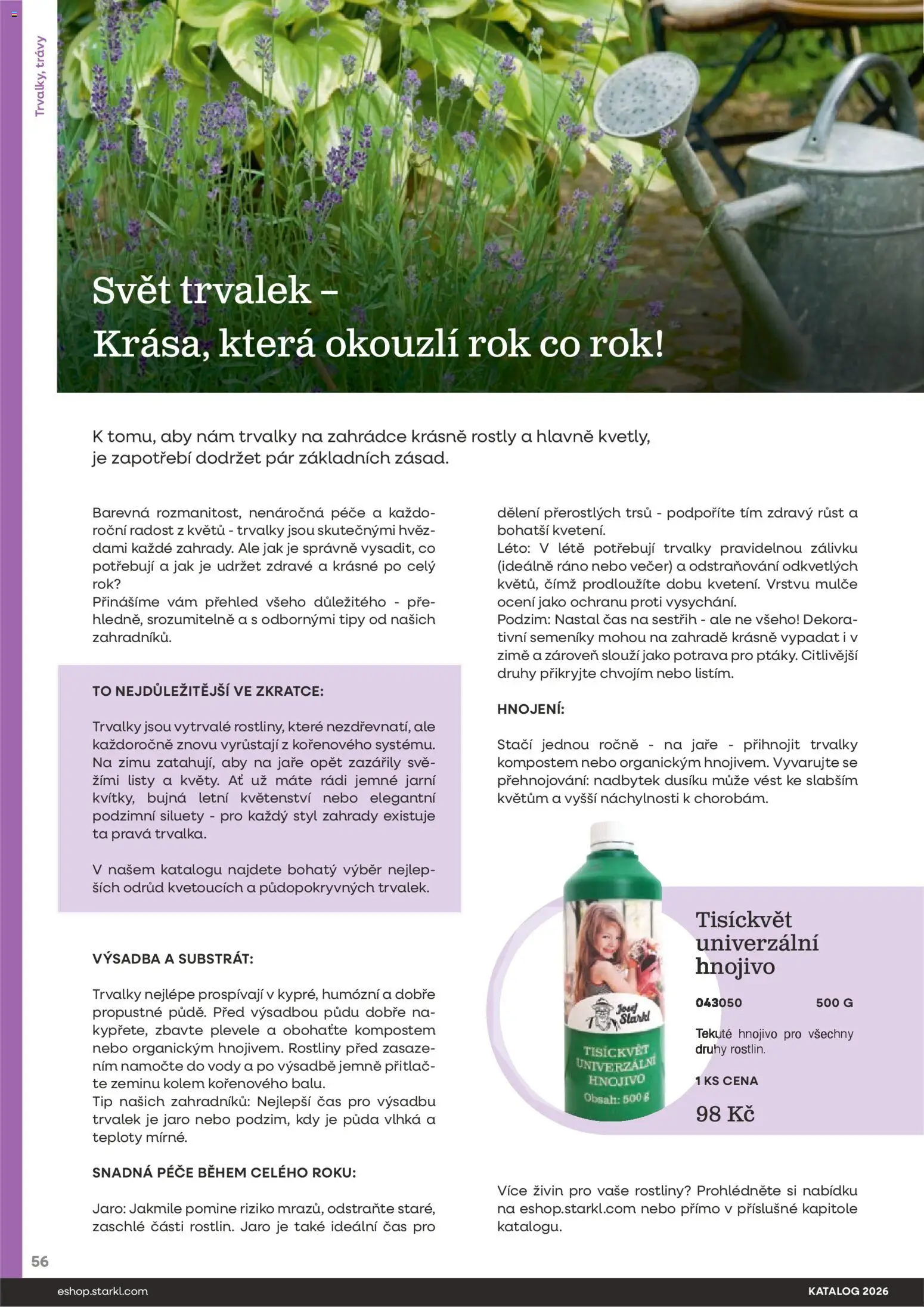 Starkl katalog od 25.02.2026 | Strana: 56 | Produkty: Substrát, Rostliny, Hnojivo