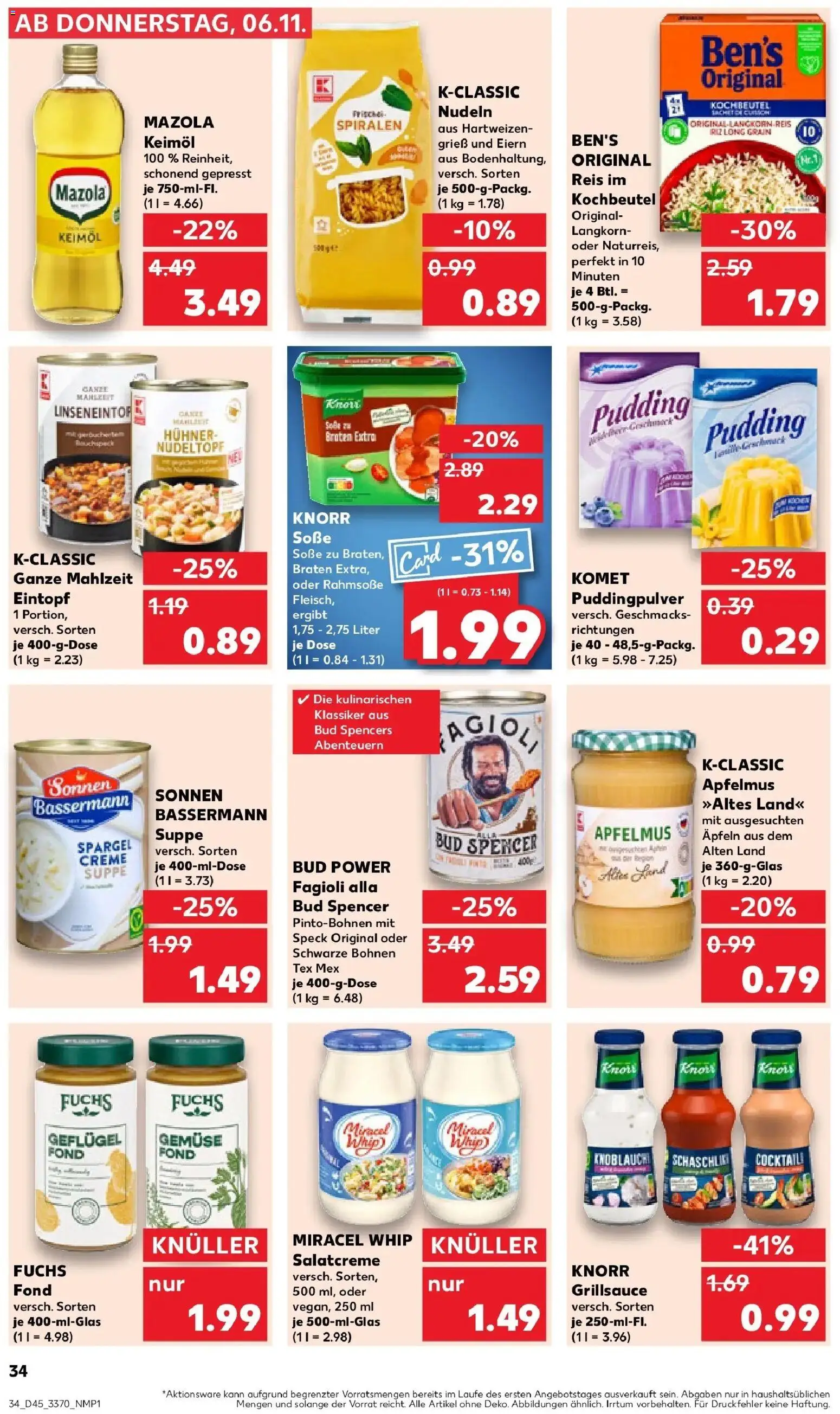Kaufland prospekt Eilenburg	 – gültig ab 10.11.2025 | Seite: 34 | Produkte: Dressing, Spargel, Apple, Creme