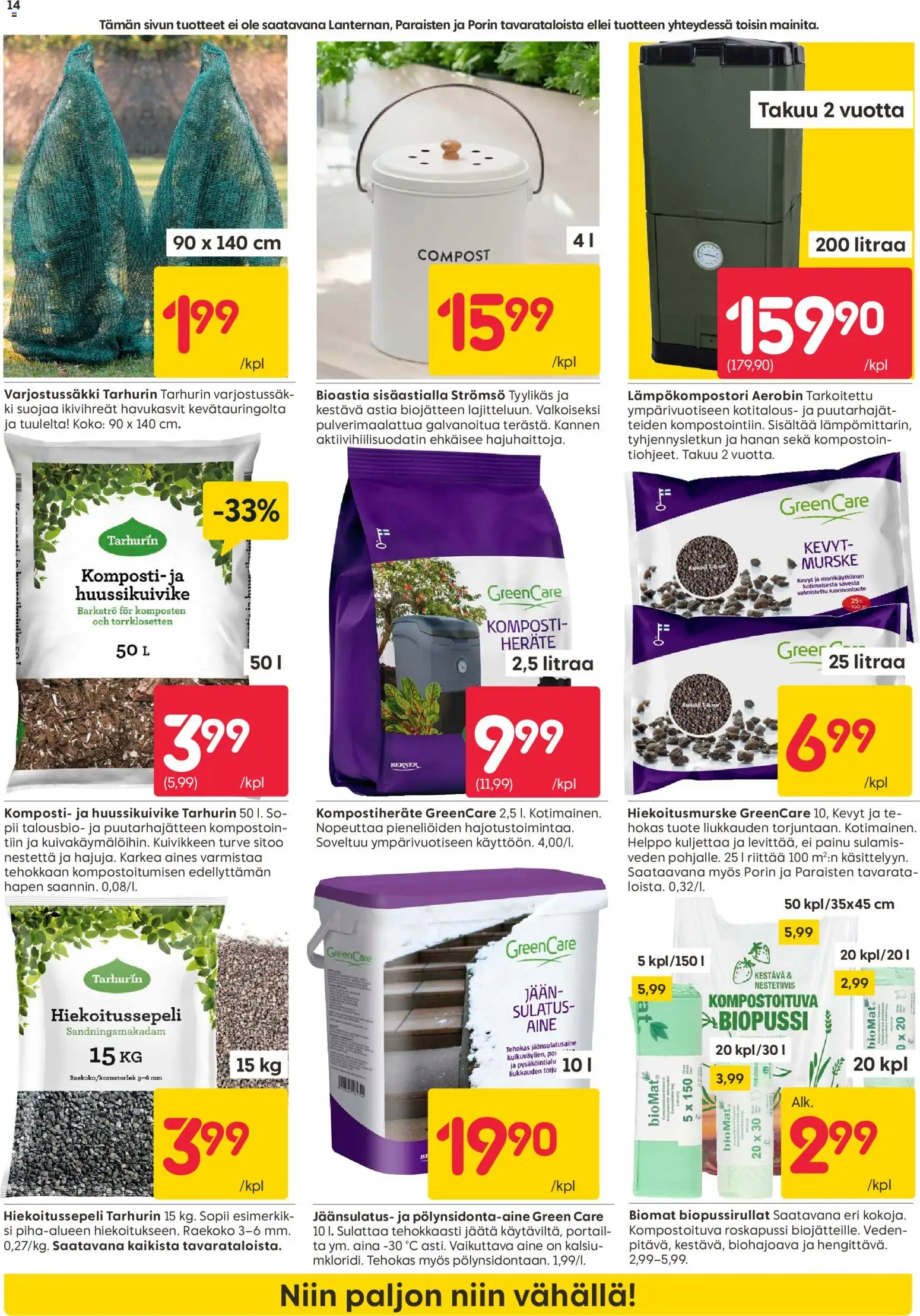 Rusta tarjoukset – voimassa 16.02.2026 alkaen | Sivu: 14 | Tuotteet: Komposti, Turve