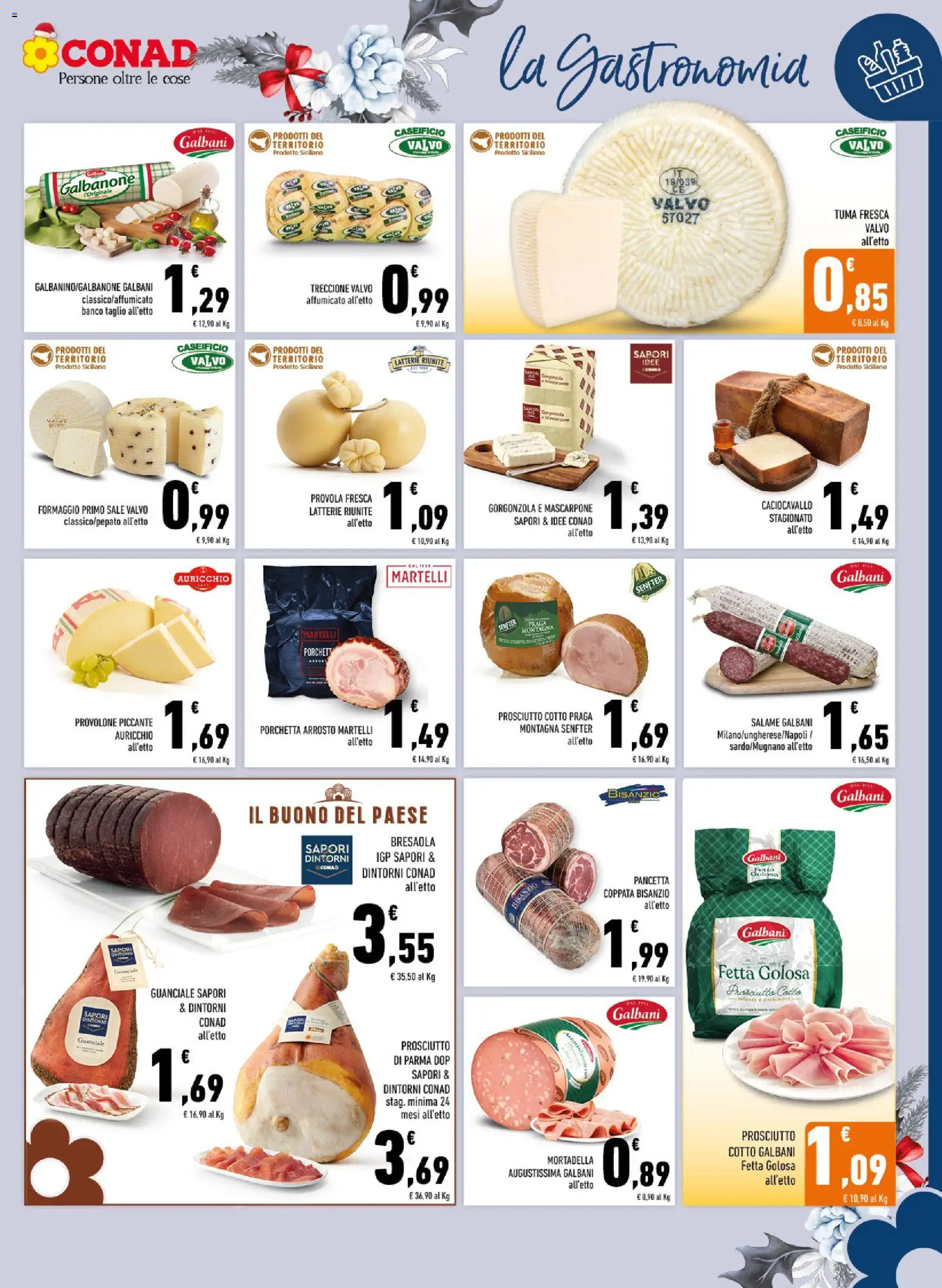 Volantino Conad del 10.12.2025 | Pagina: 7 | Prodotti: Arrosto, Bresaola, Mascarpone, Guanciale