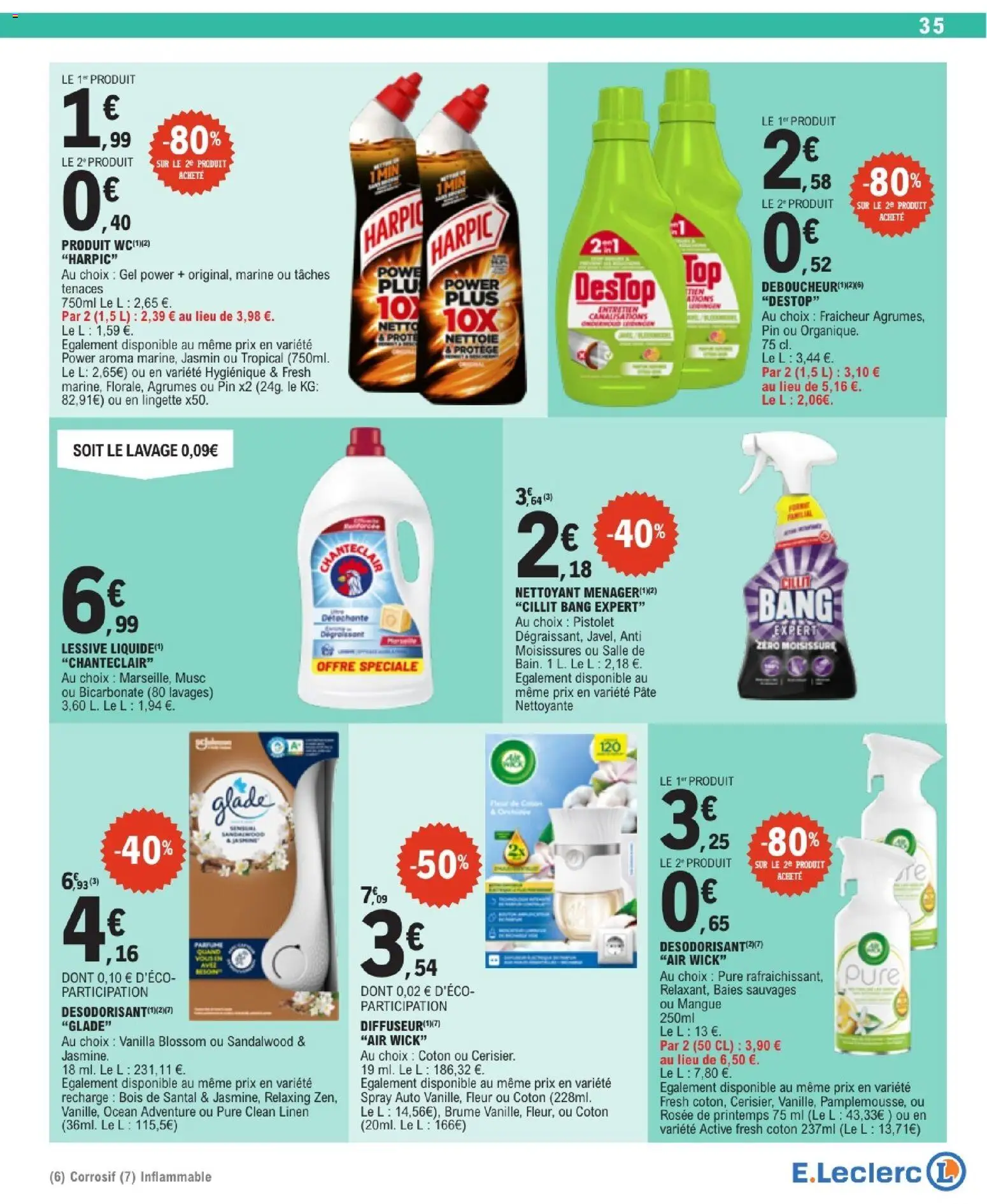 {H1} | Page: 35 | Produits: Mangue, Coton, Détergent, Lessive