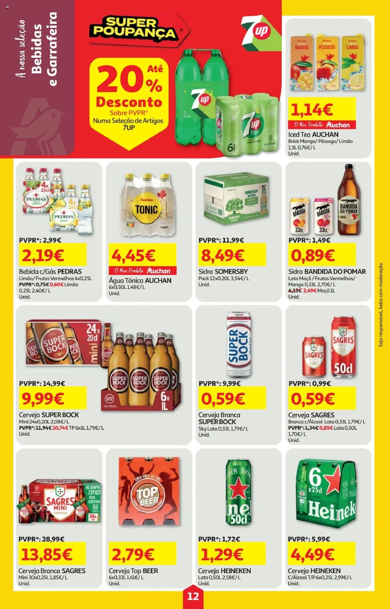 Minipreço folheto │ válido de 14.08.2025 | Página: 12 | Produtos: Top, Maça, Somersby, Bebida