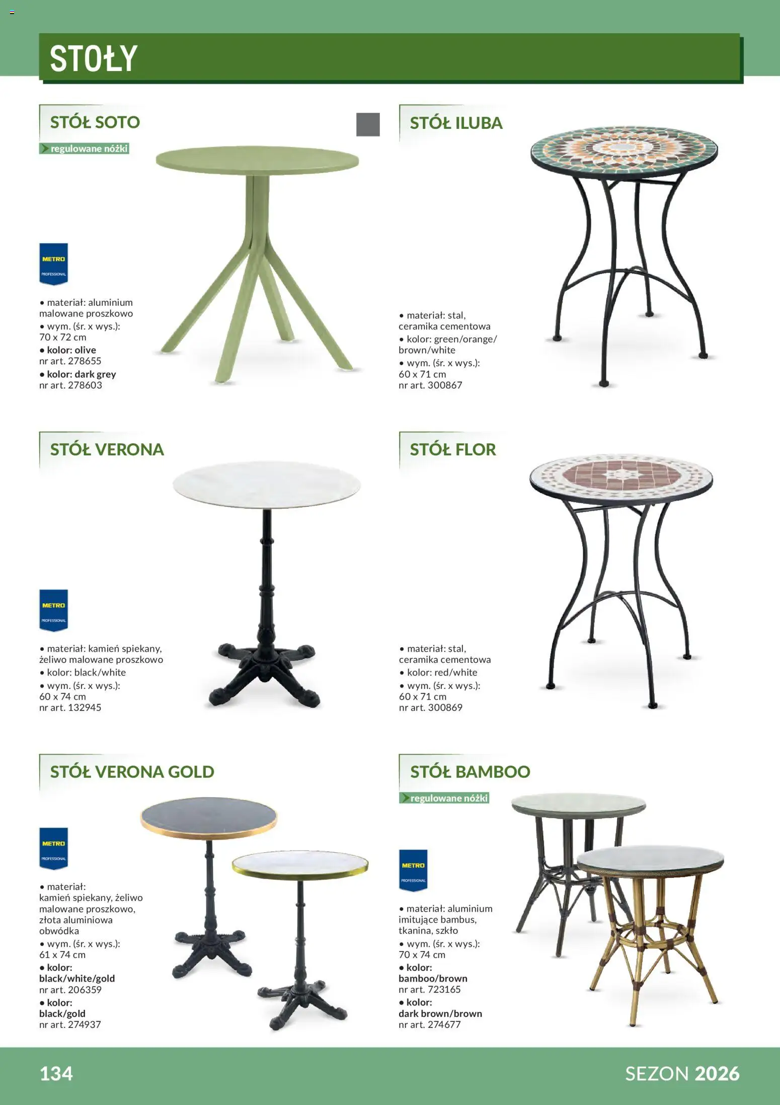 Makro Gazetka - Profesjonalna Gastronomia od 01.02.2026 | Strona: 134 | Produkty: Stół