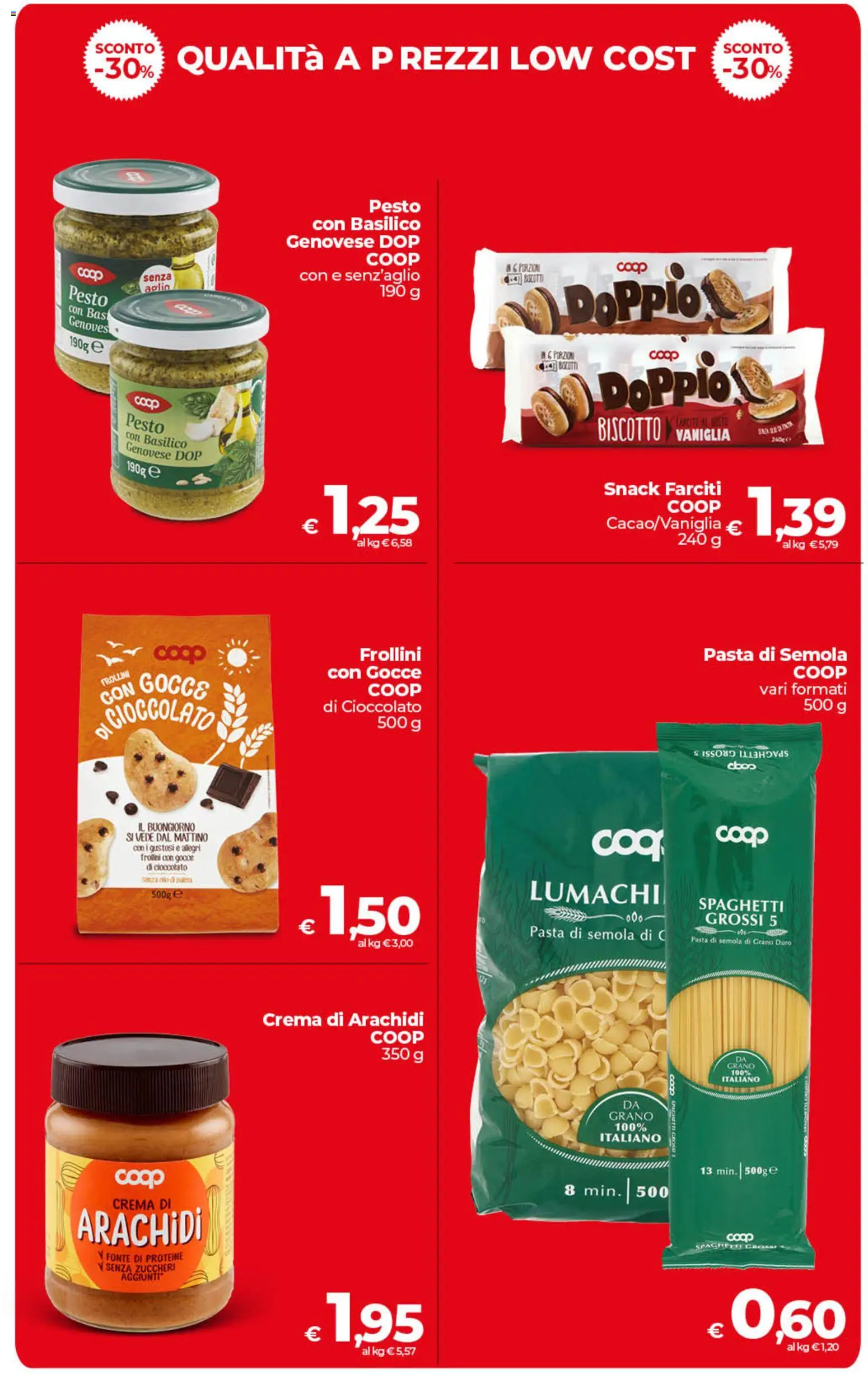 Volantino COOP del 13.02.2026 | Pagina: 34 | Prodotti: Crema, Pasta, Basilico, Arachidi