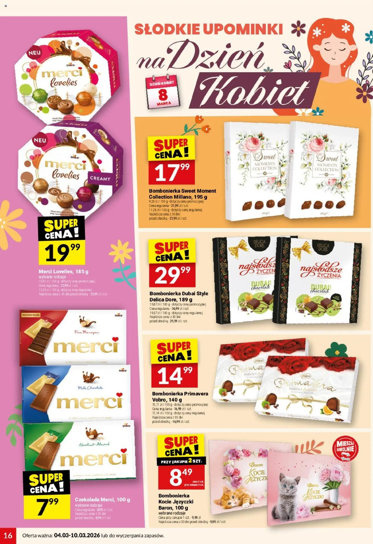 Twój Market gazetka od 04.03.2026 | Strona: 16 | Produkty: Bombonierka, Merci, Czekolada