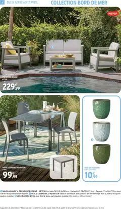 Intermarché - Prévisualisation de VASE BOCAGE 21 CM, Vase bocage 21 cm dont 0,02 € d'éco-participation mobilier valide à partir de 24.03.2026 | Page: 4 | Produits: Plateau, Table extensible, Canapé, Vase