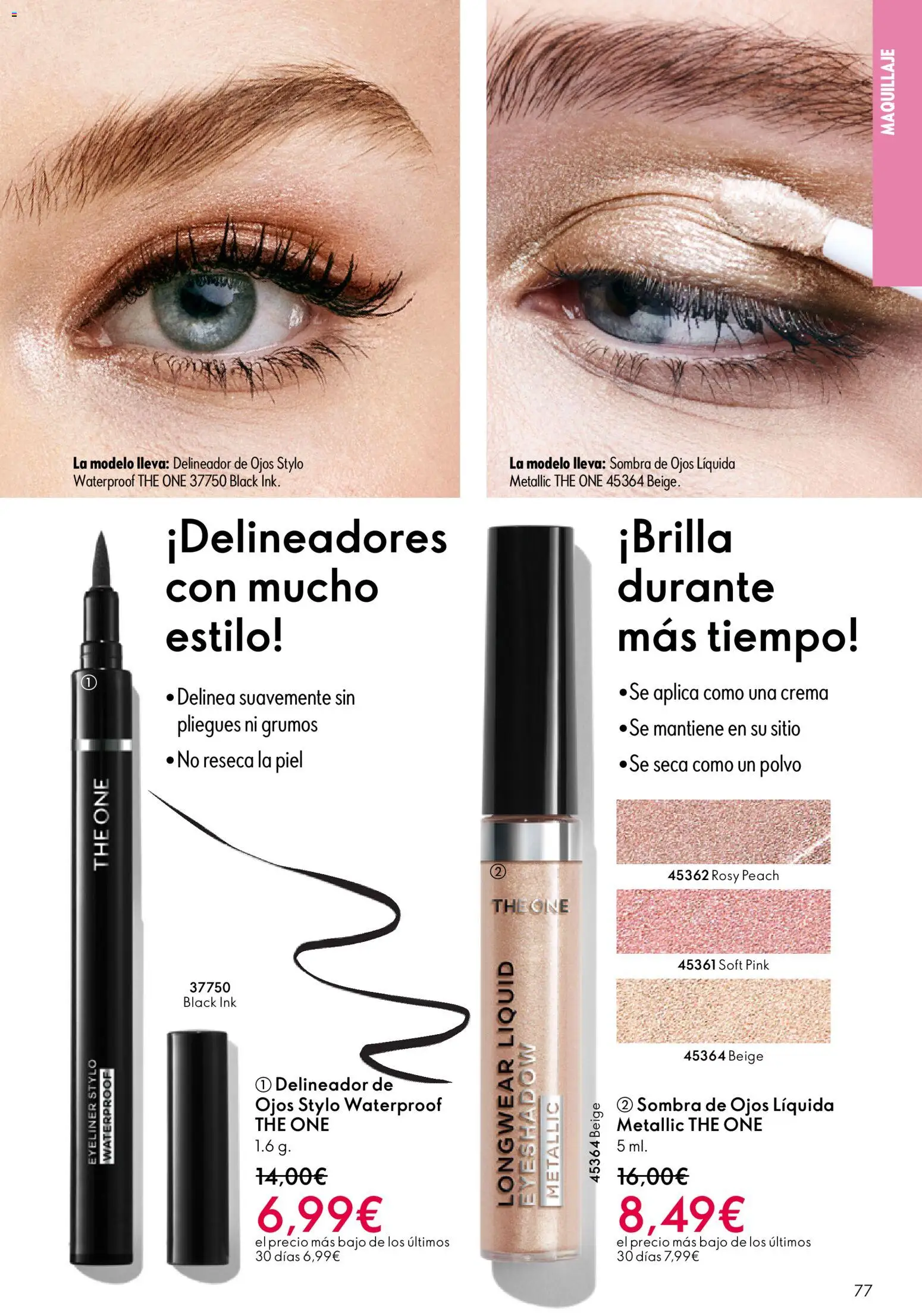 Oriflame - Catálogo Campaña 17 │ válido desde el 10.12.2025 | Página: 77 | Productos: Maquillaje, Sombra, Delineador, Crema