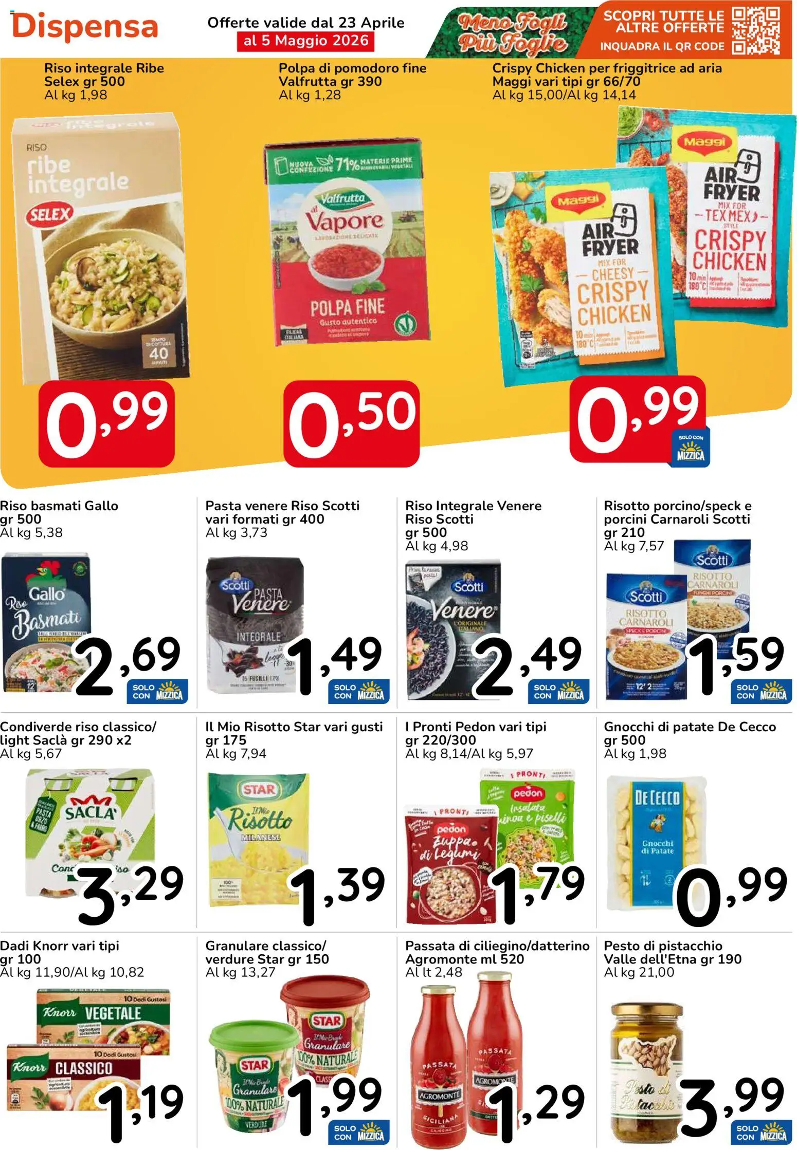 Volantino Famila del 23.04.2026 | Pagina: 29 | Prodotti: Speck, Riso, Piselli, Fusilli