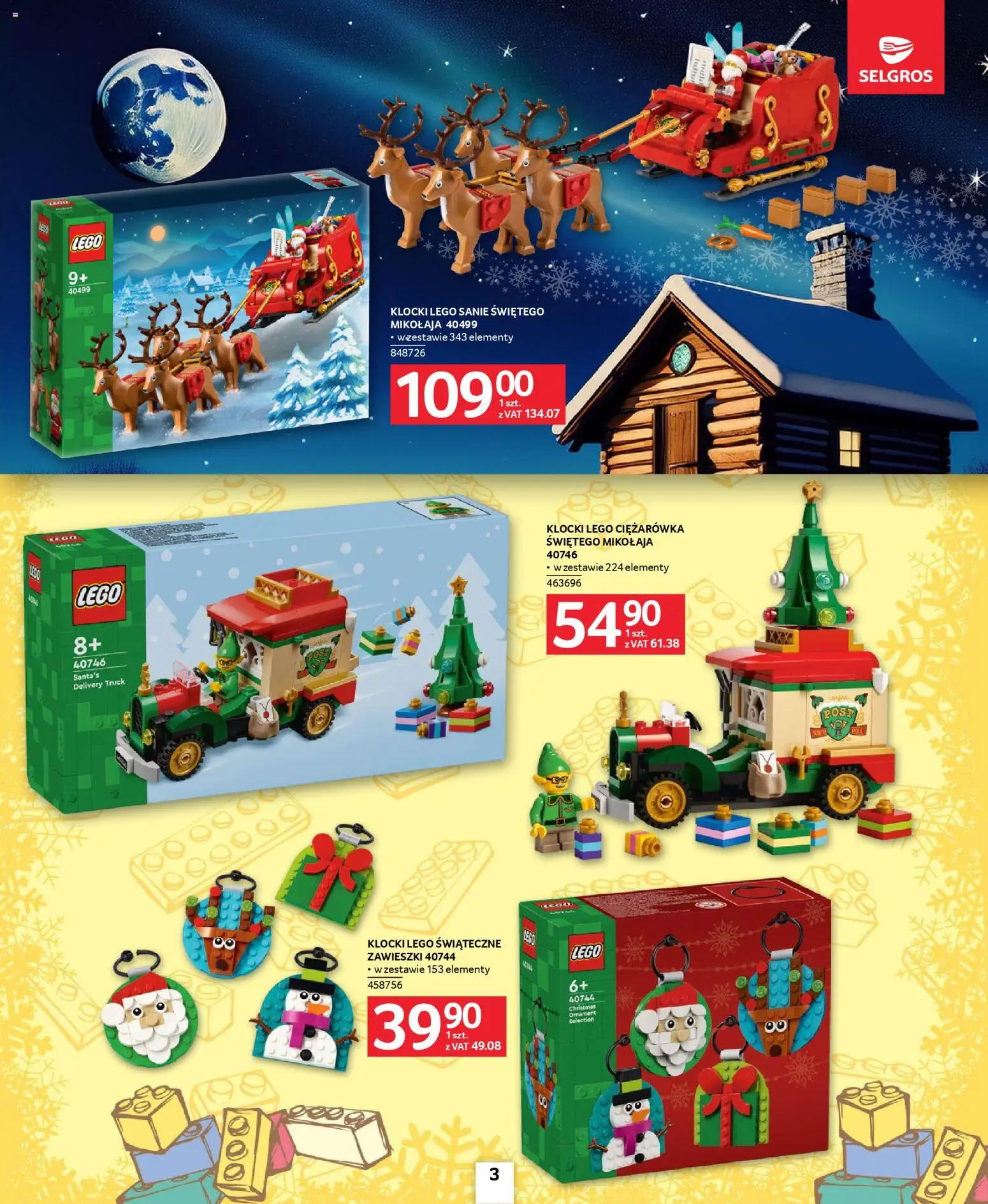 Selgros cash&carry Gazetka - Zabawki od 20.11.2025 | Strona: 3 | Produkty: Lego, Klocki Lego