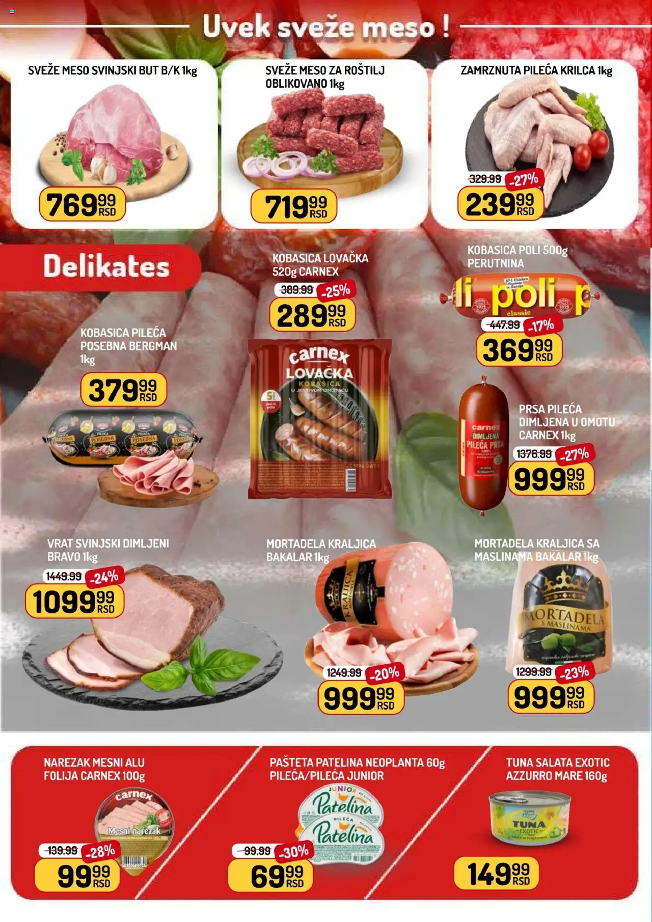 Aman katalog - važi od 10.10.2025 | Strana: 2 | Proizvode: Salata, Mortadela, Narezak, Kobasica