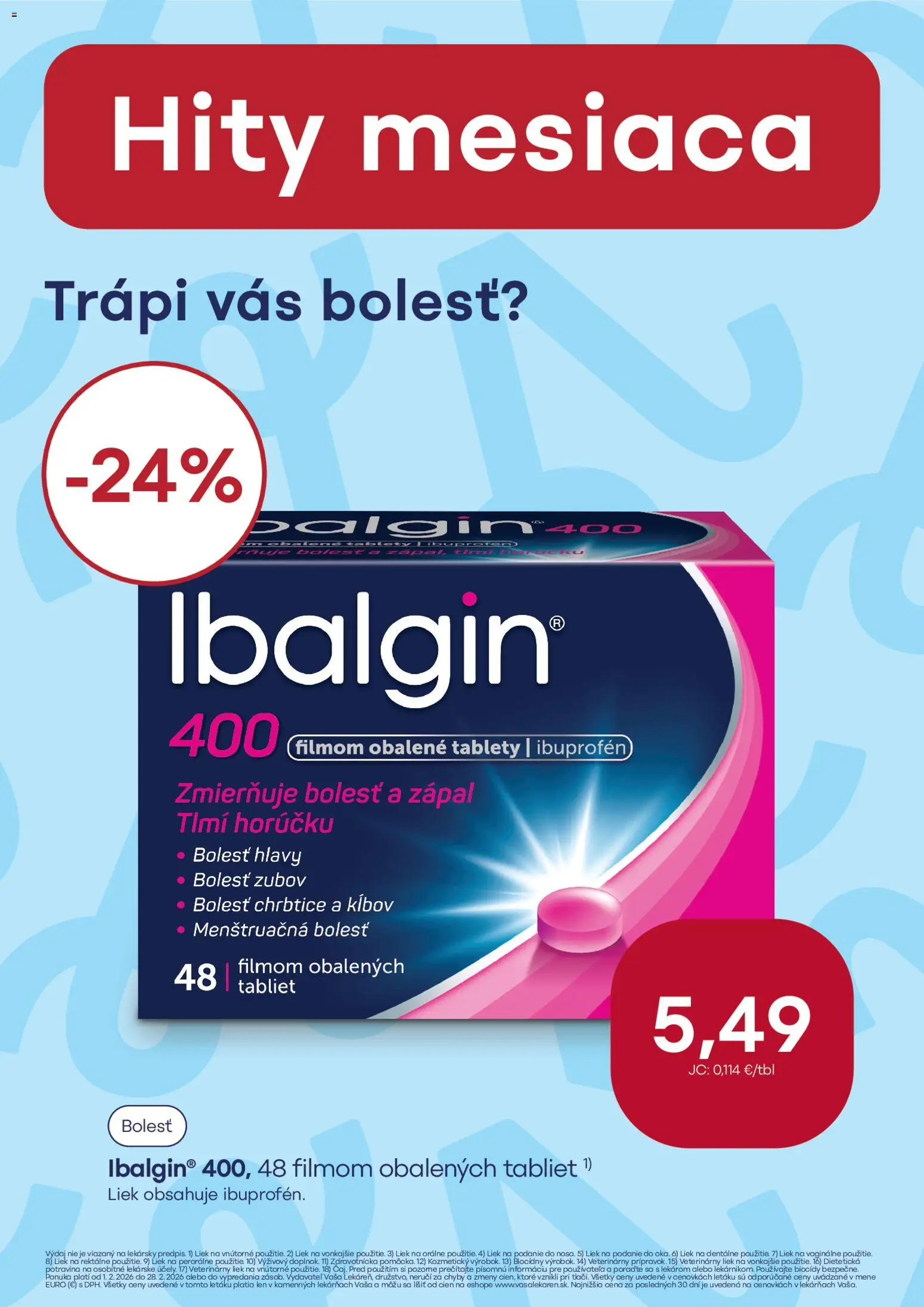 Nové Vaša lekáreň akcie – leták je platný od 01.02.2026 | Strana: 7