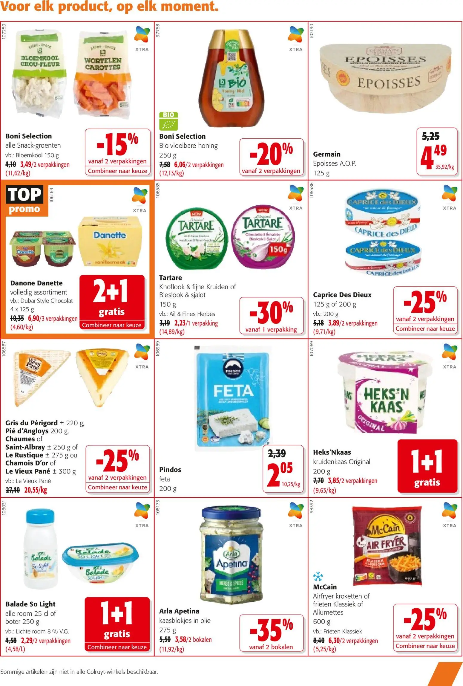 {H1} | Pagina: 11 | Producten: Knoflook, Bloemkool, Boter, Olie