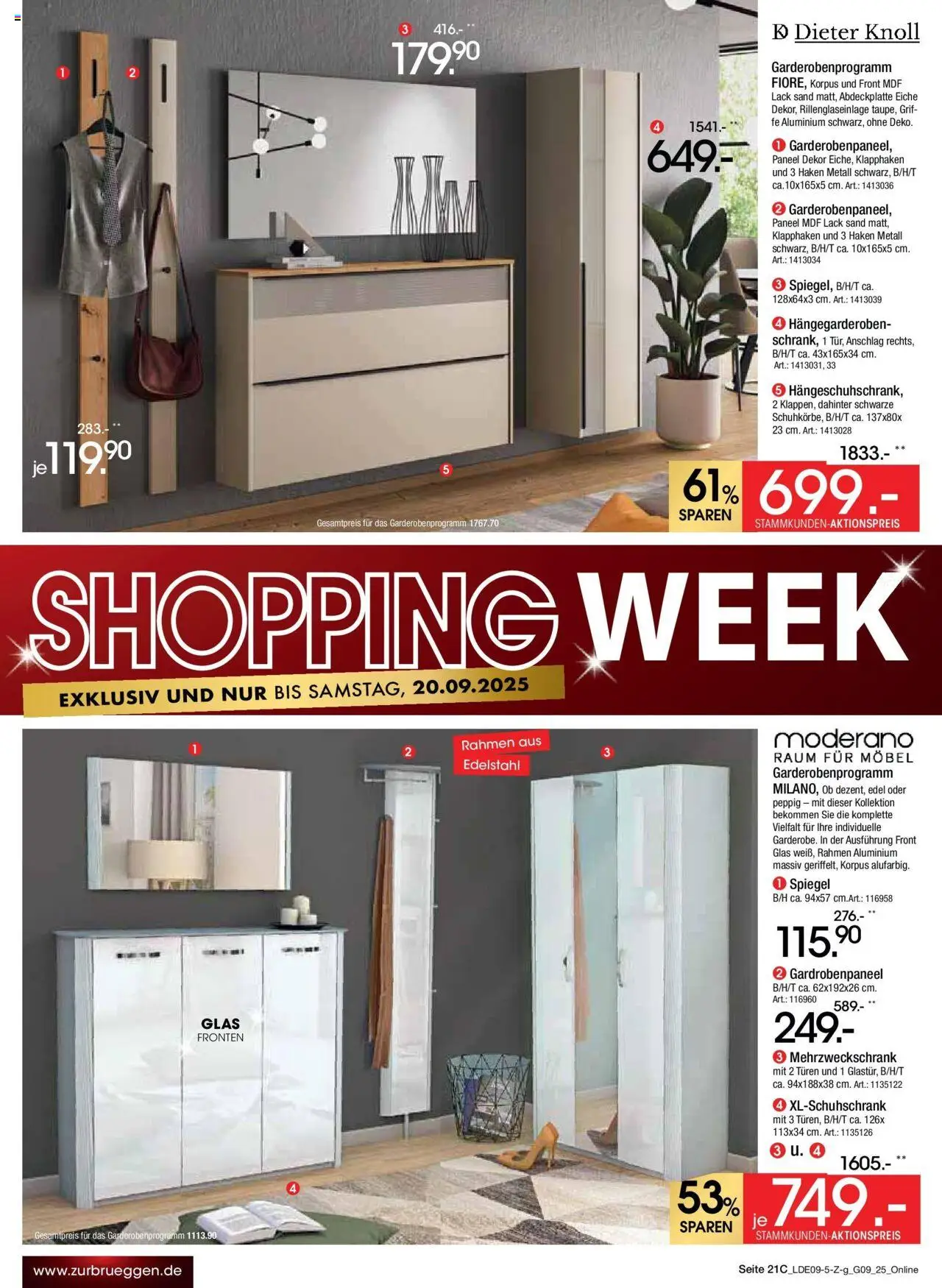 Zurbrüggen - Zurbrüggen: Prime Shopping week – gültig ab 12.09.2025 | Seite: 27 | Produkte: Spiegel