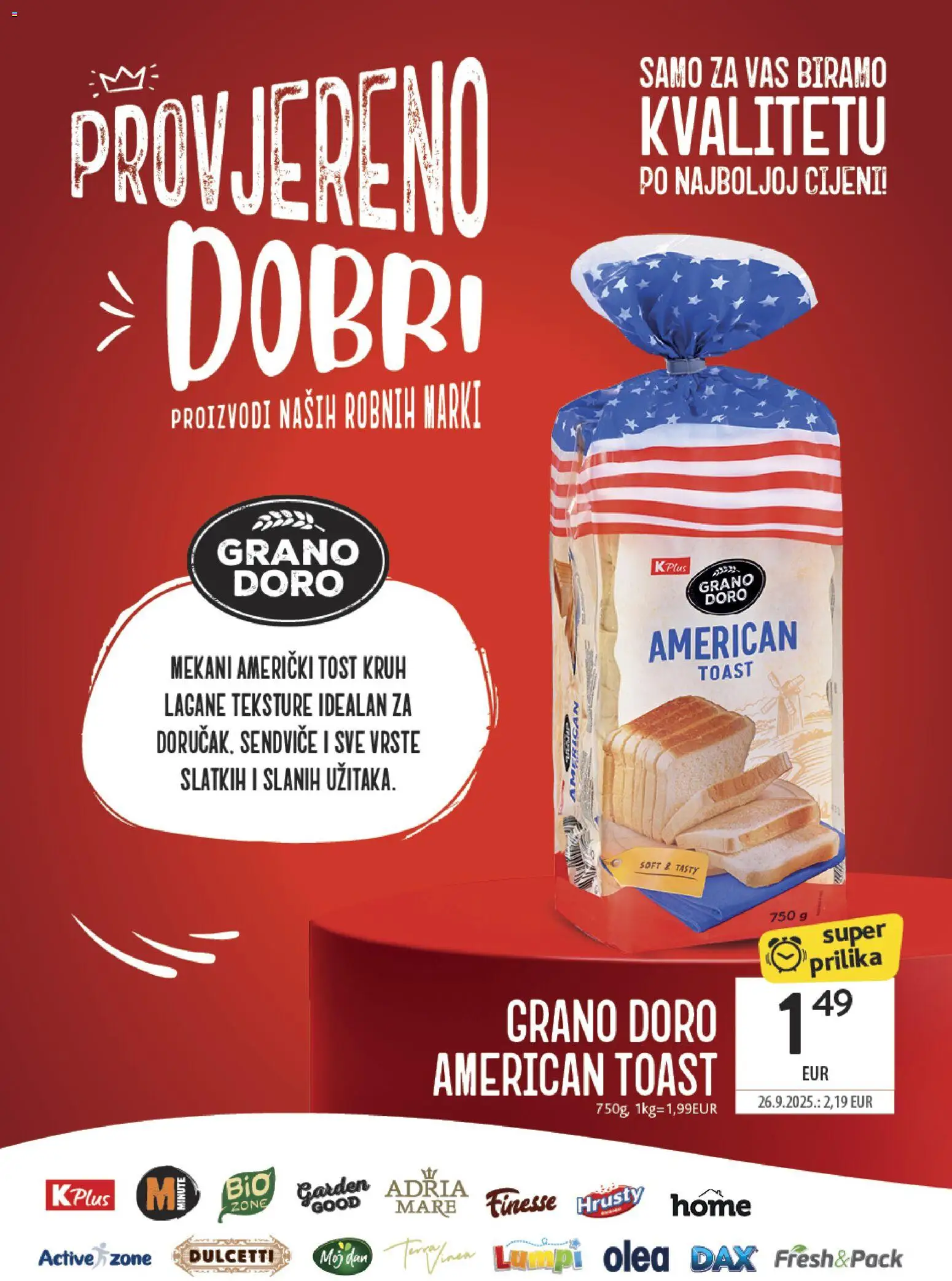 Konzum katalog | vrijedi od 04.02.2026 | Stranica: 50 | Proizvodi: Kruh, Toast