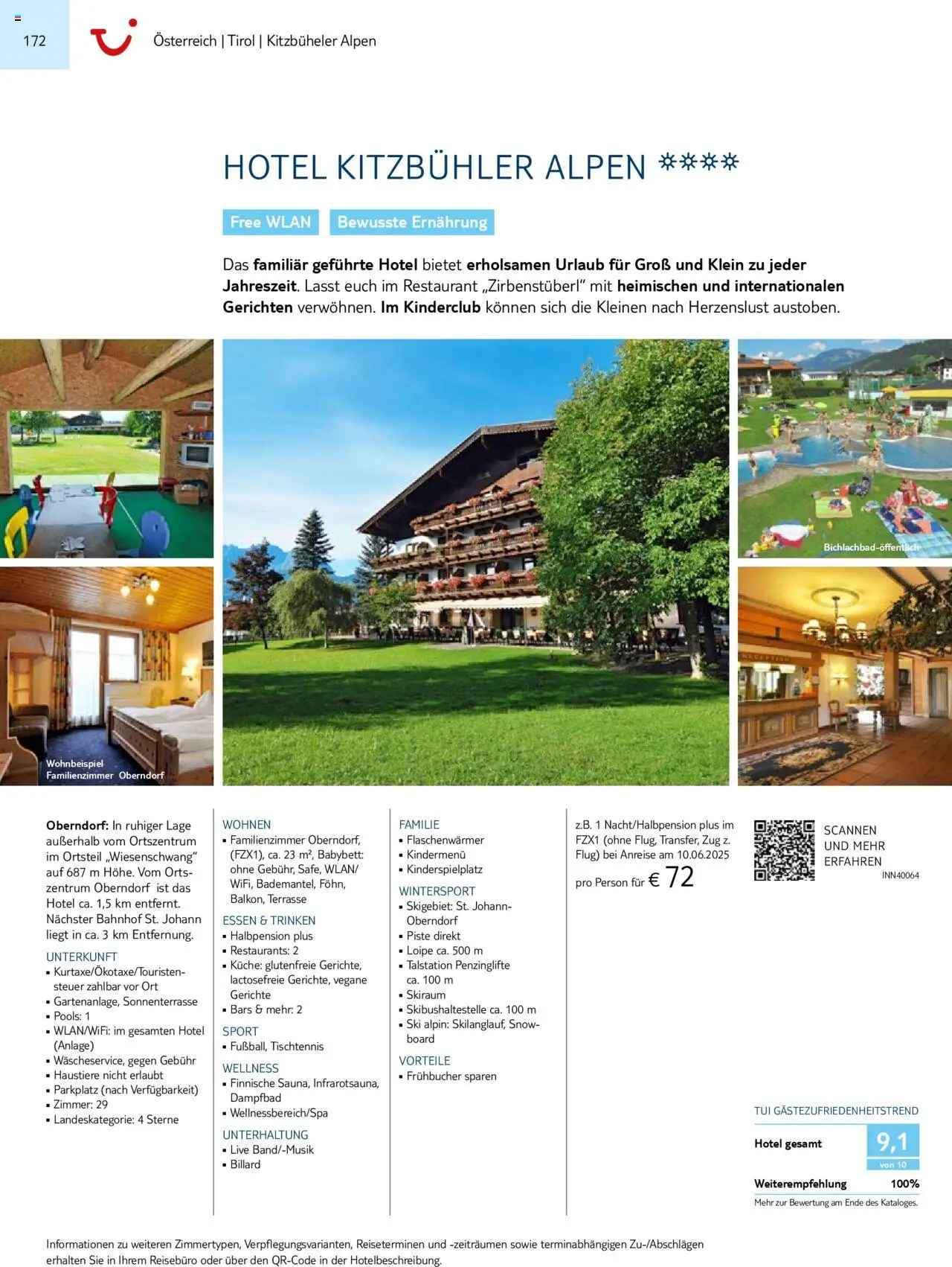 TUI Prospekt 	 – gültig ab 01.11.2024 | Seite: 172 | Produkte: Babybett, Küche, Ski