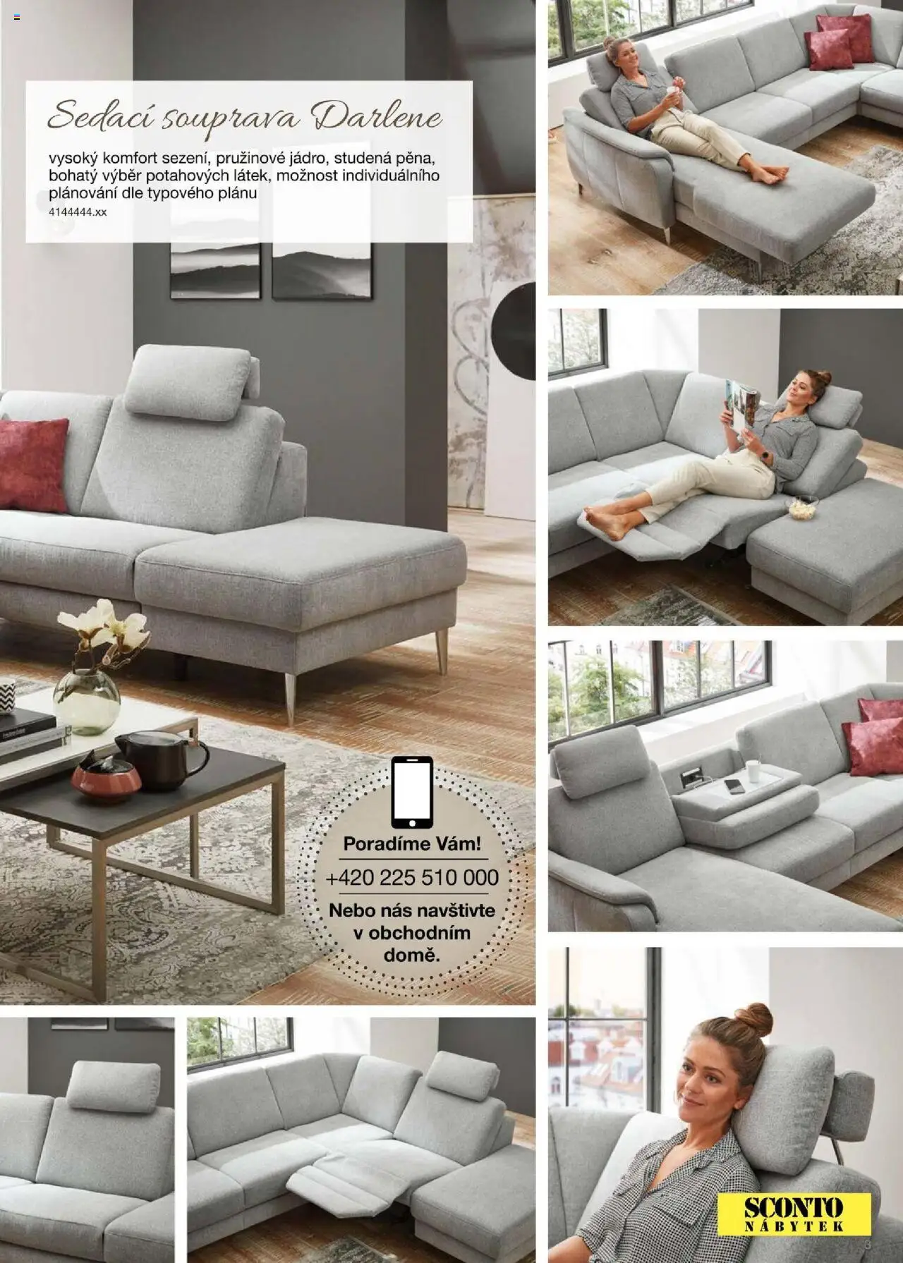 Sconto nábytek katalog - Sedací soupravy od 01.01.2025 | Strana: 3 | Produkty: Sedací souprava, Nábytek