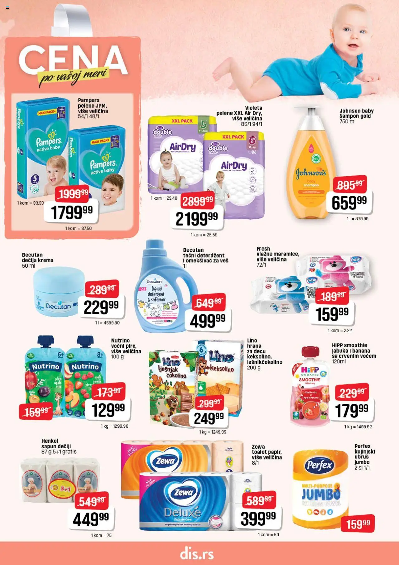 DIS katalog - važi od 03.07.2025 | Strana: 22 | Proizvode: Tečni deterdžent, Pampers, Ubrus, Šampon