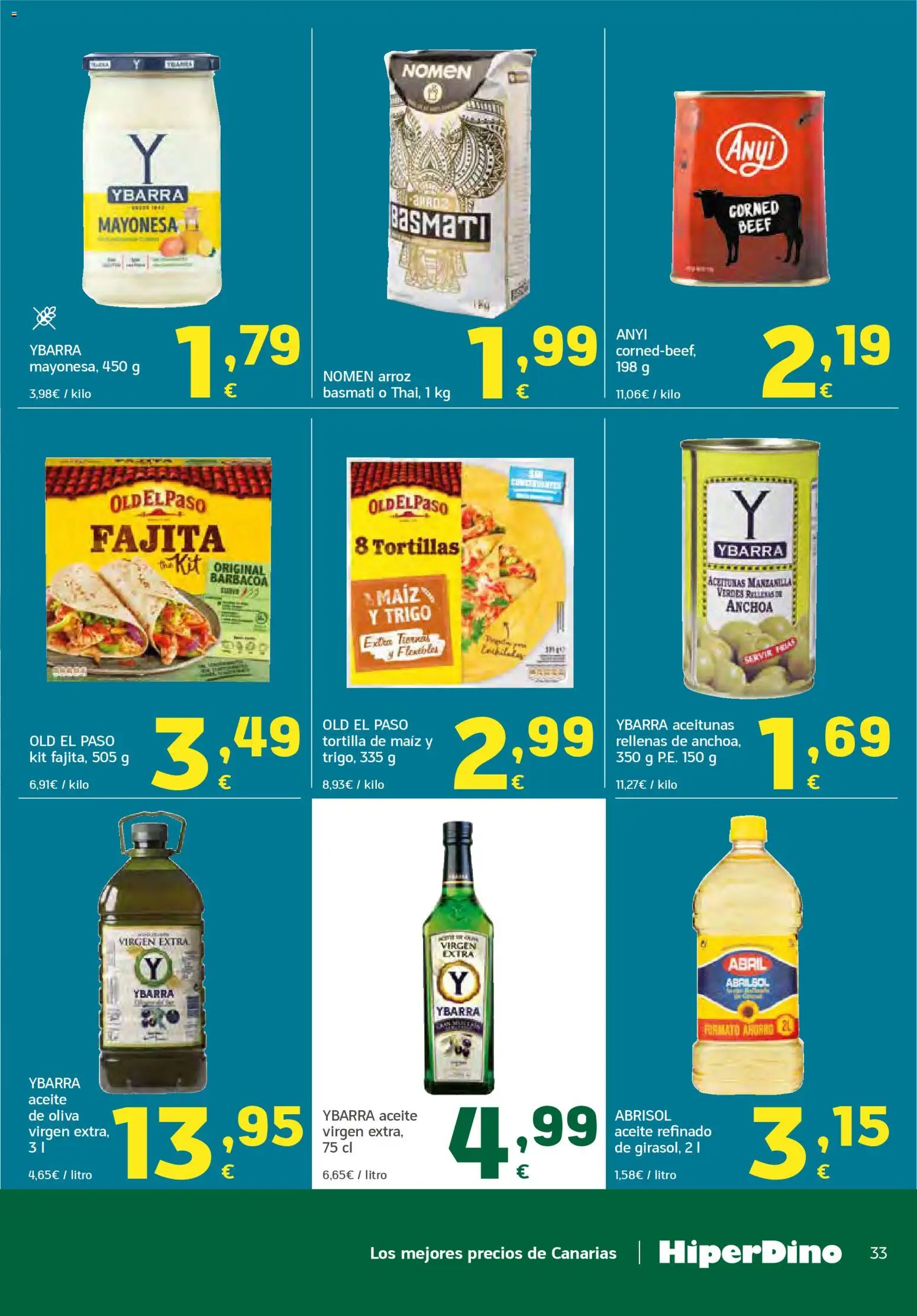 HiperDino folleto │ válido desde el 23.04.2026 | Página: 33 | Productos: Aceite, Aceite de oliva, Οθόνη προβολής, Barbacoa