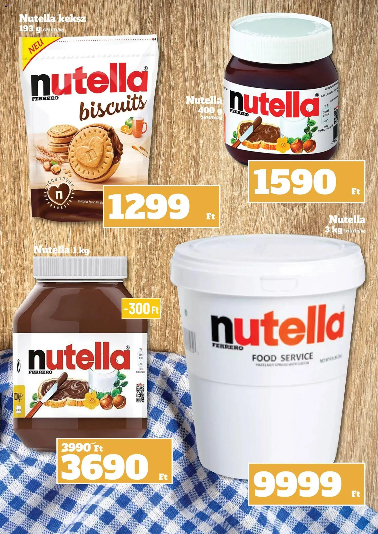 Family Diszkont akciós ujság - amely érvényes a következő dátumtól: 02.04.2026 | Oldal: 5 | Termékek: Nutella, Keksz