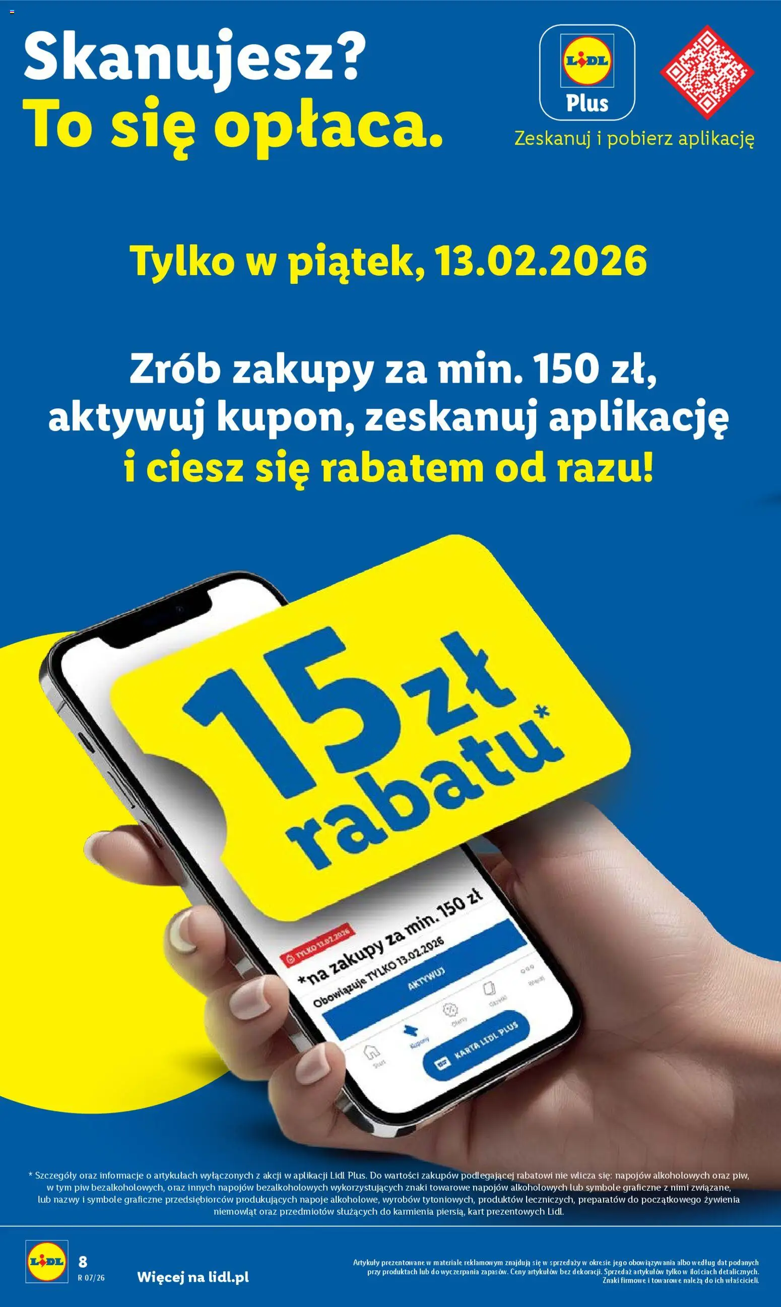 Lidl Gazetka od 12.02.2026 | Strona: 8 | Produkty: Karta, Napoje
